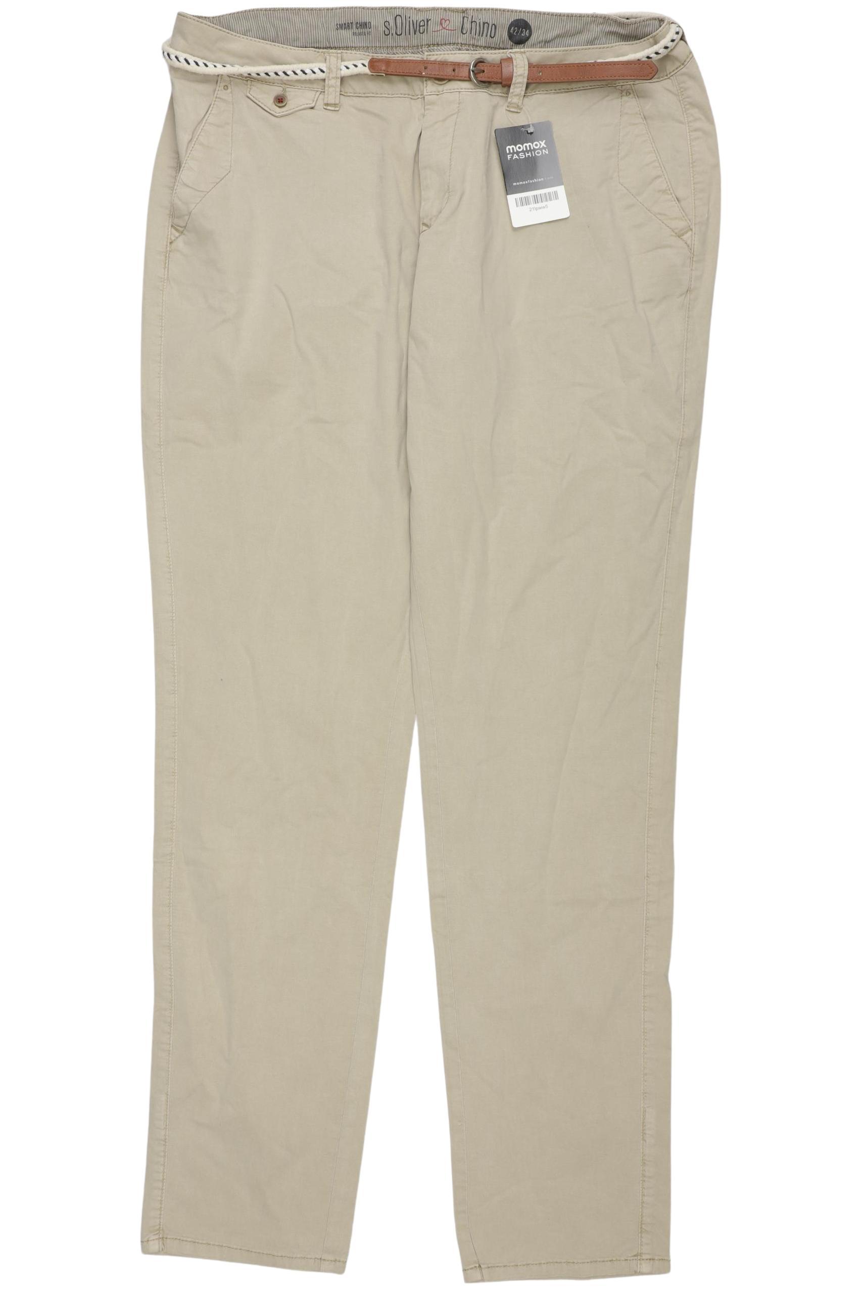 

s.Oliver Damen Stoffhose, beige, Gr. 42