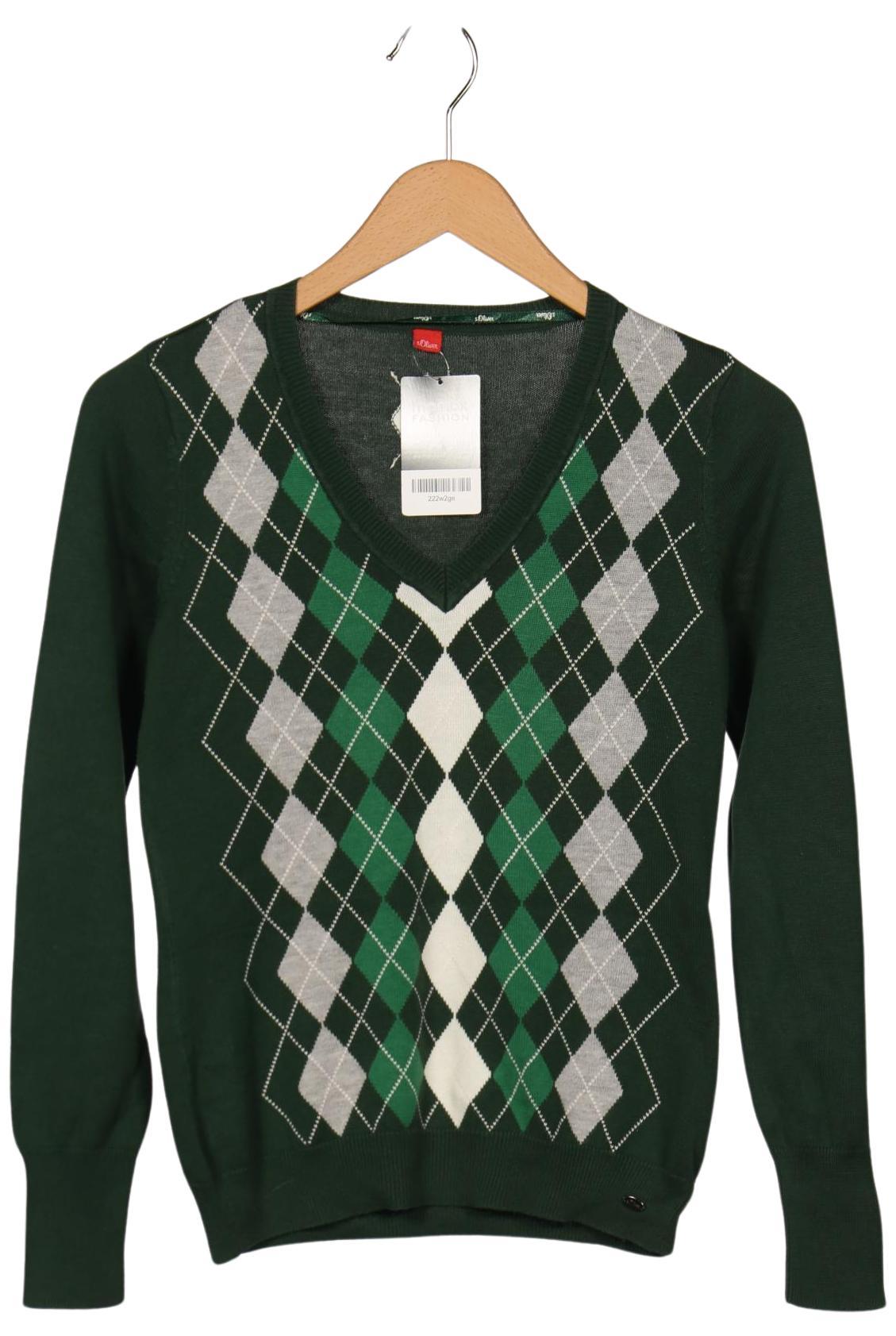 

s.Oliver Damen Pullover, grün, Gr. 34