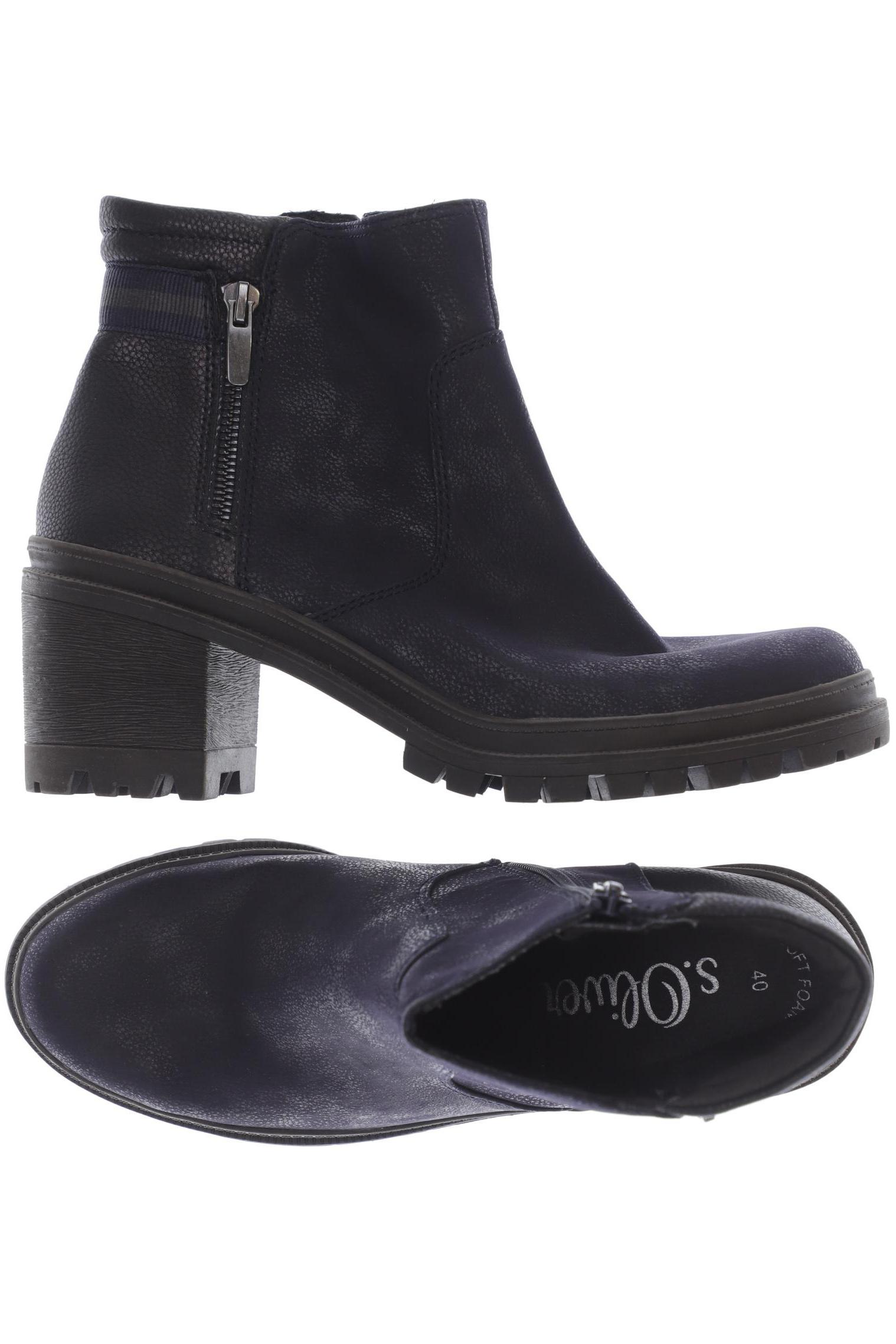 

s.Oliver Damen Stiefelette, blau, Gr. 40