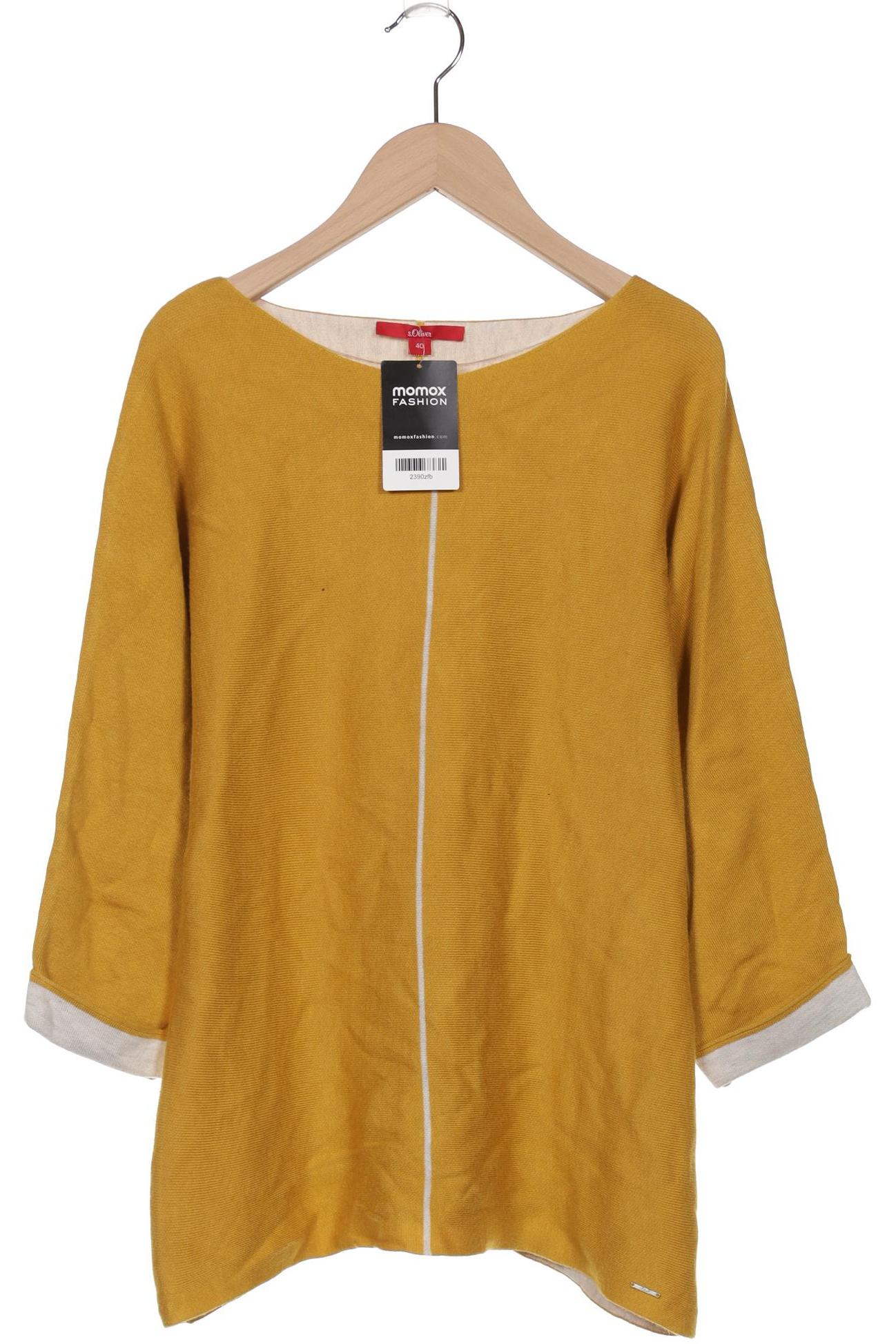 

s.Oliver Damen Pullover, gelb, Gr. 40