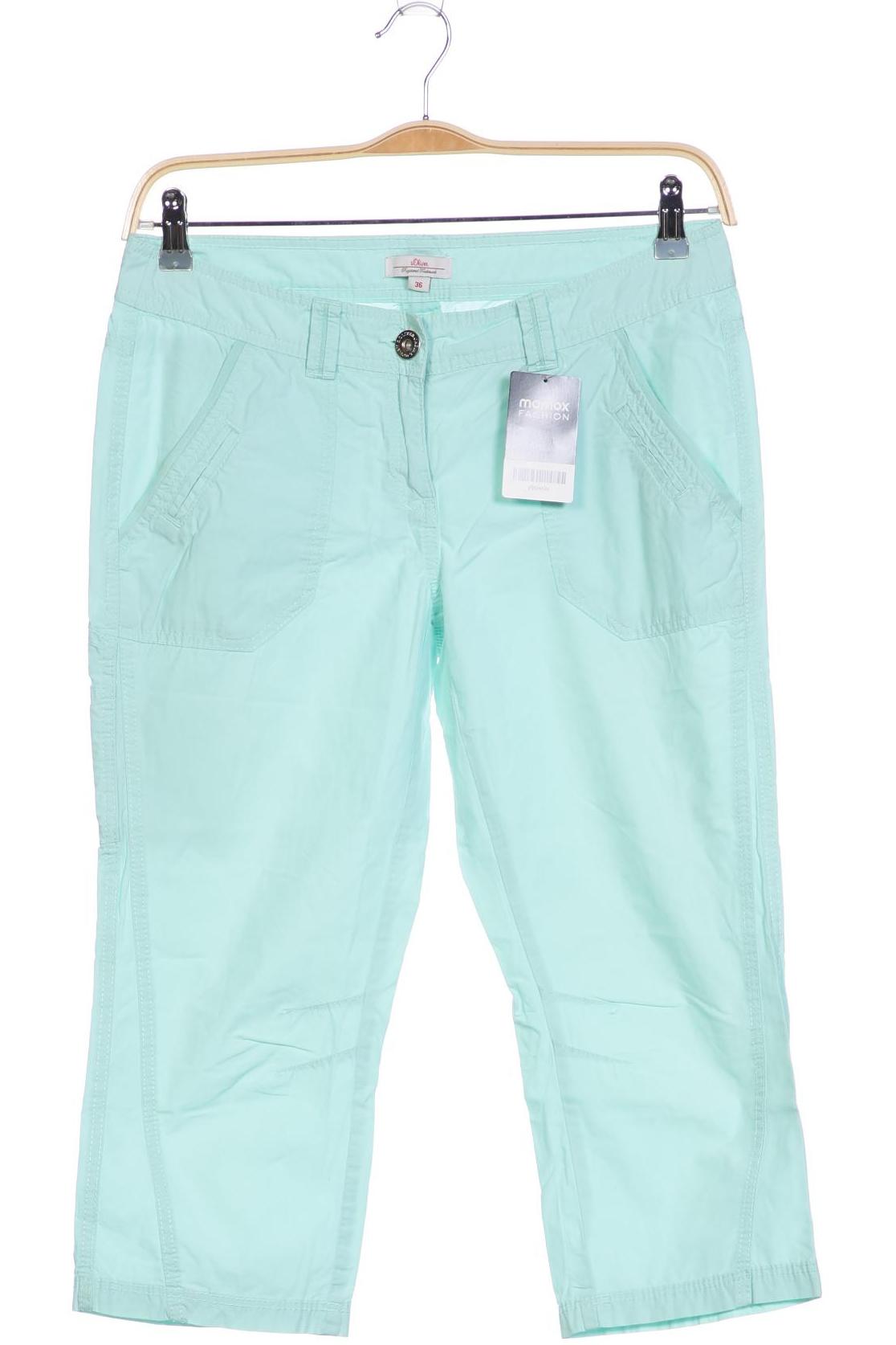 

s.Oliver Damen Stoffhose, türkis, Gr. 36
