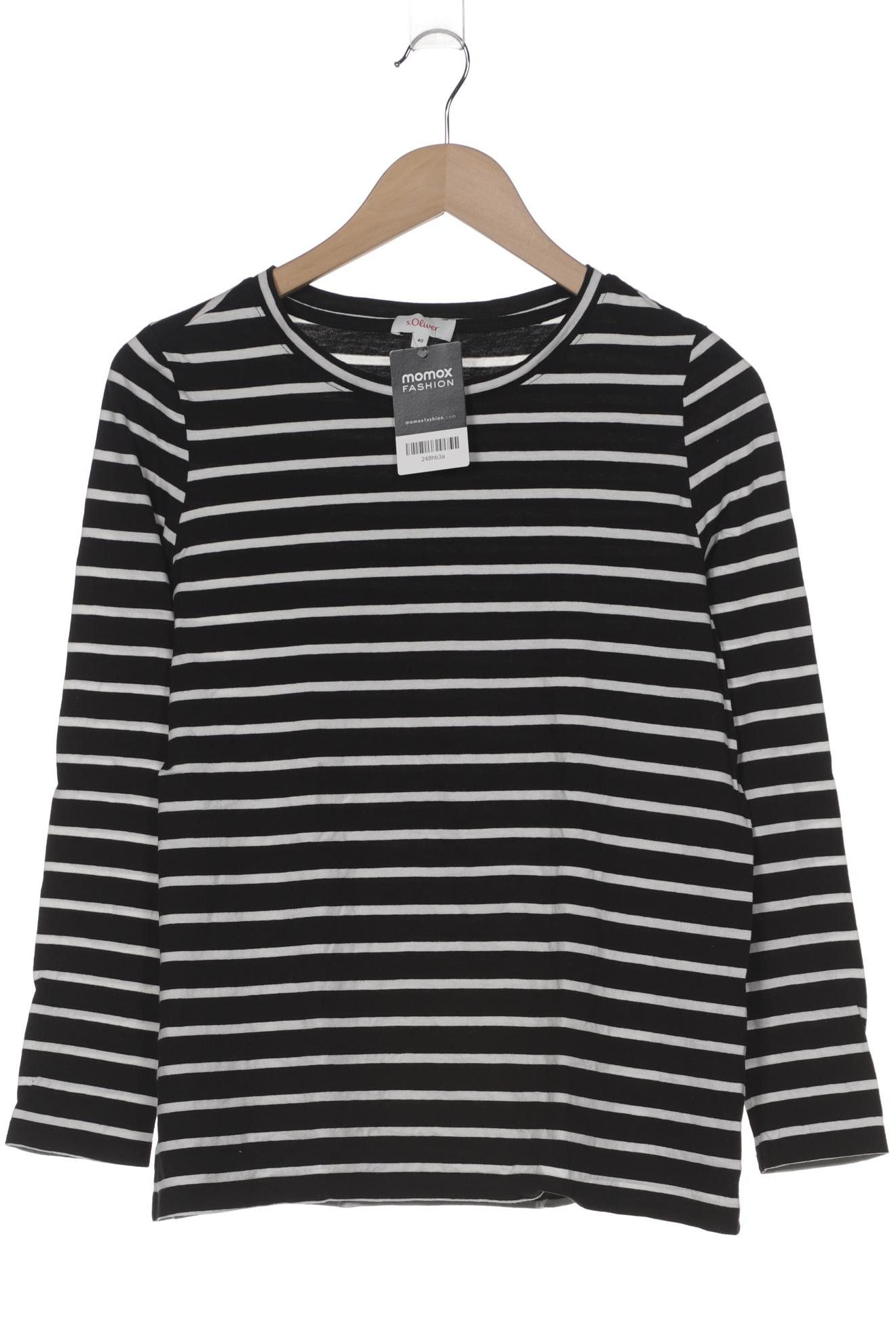 

s.Oliver Damen Langarmshirt, schwarz, Gr. 40