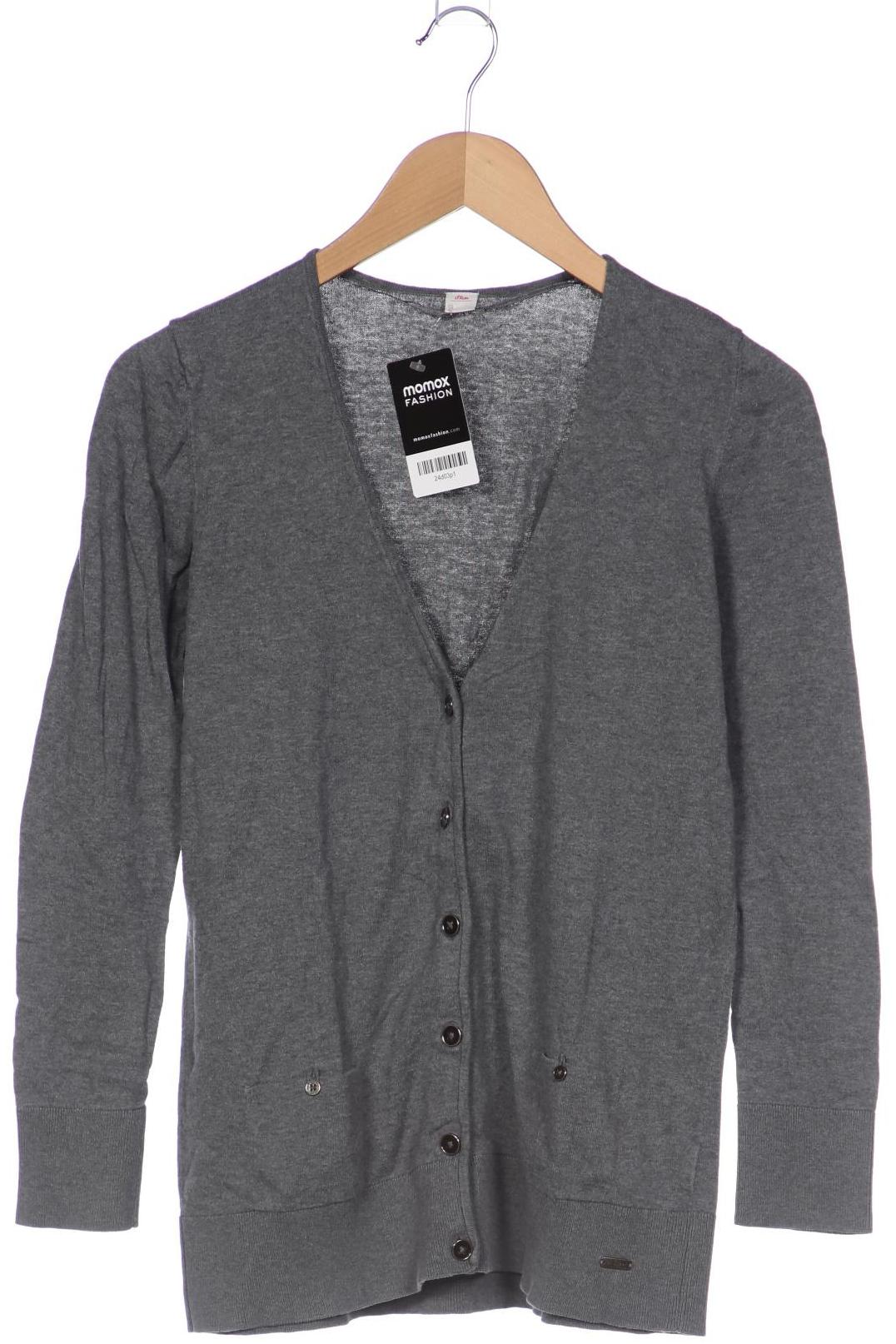 

s.Oliver Damen Strickjacke, grau, Gr. 38