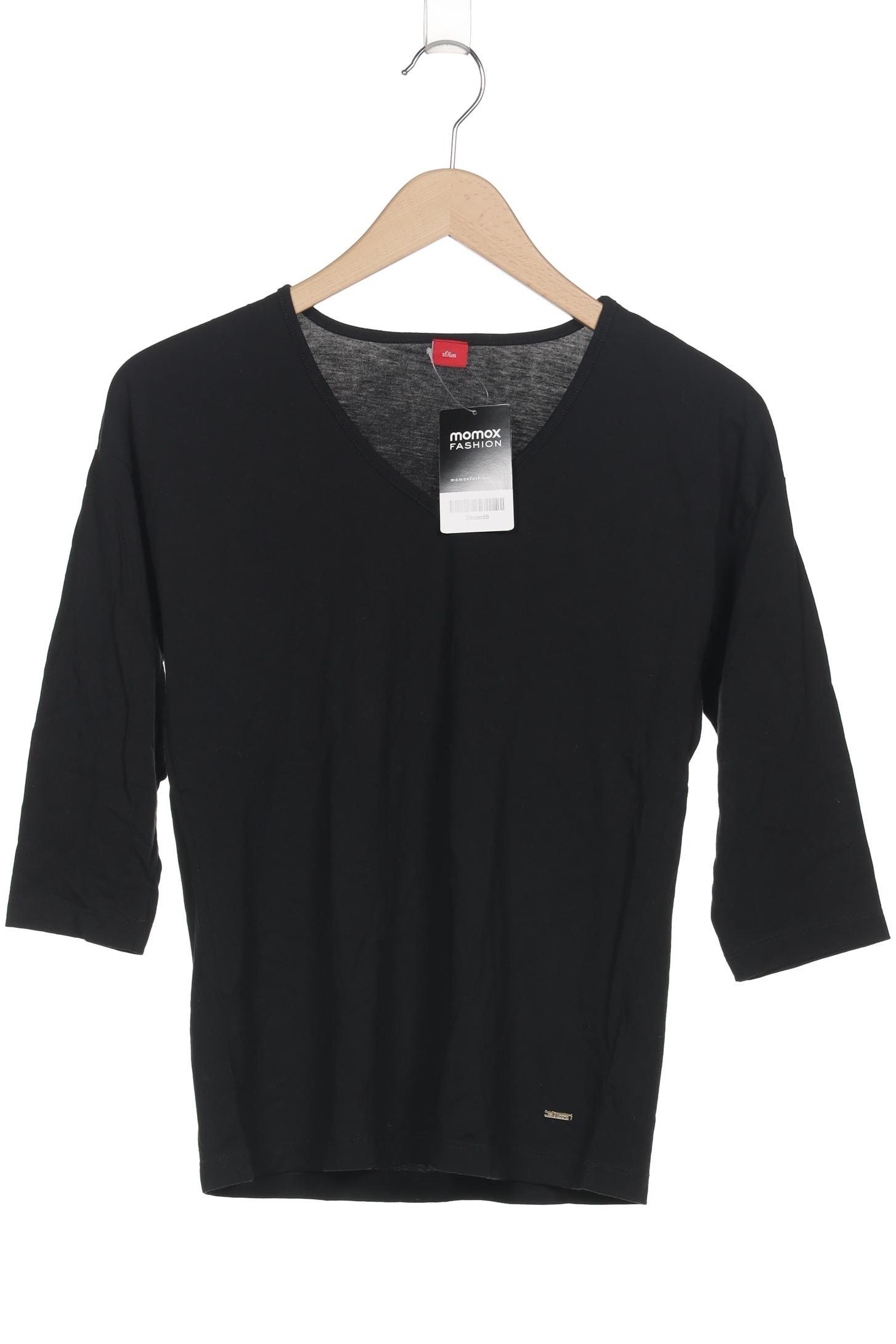 

s.Oliver Damen Langarmshirt, schwarz, Gr. 36