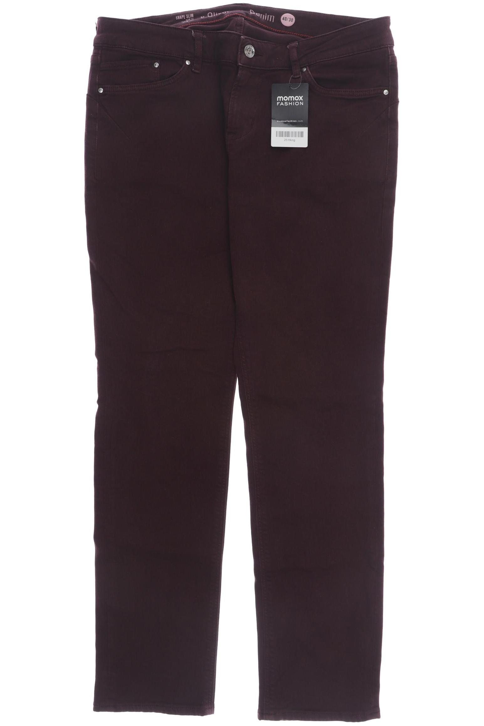 

s.Oliver Damen Jeans, bordeaux