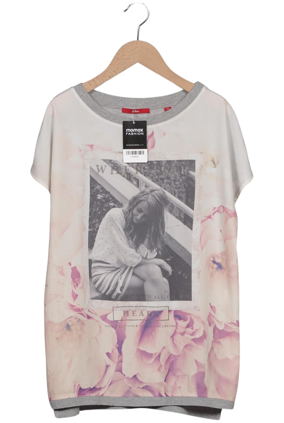 

s.Oliver Damen T-Shirt, cremeweiß, Gr. 40