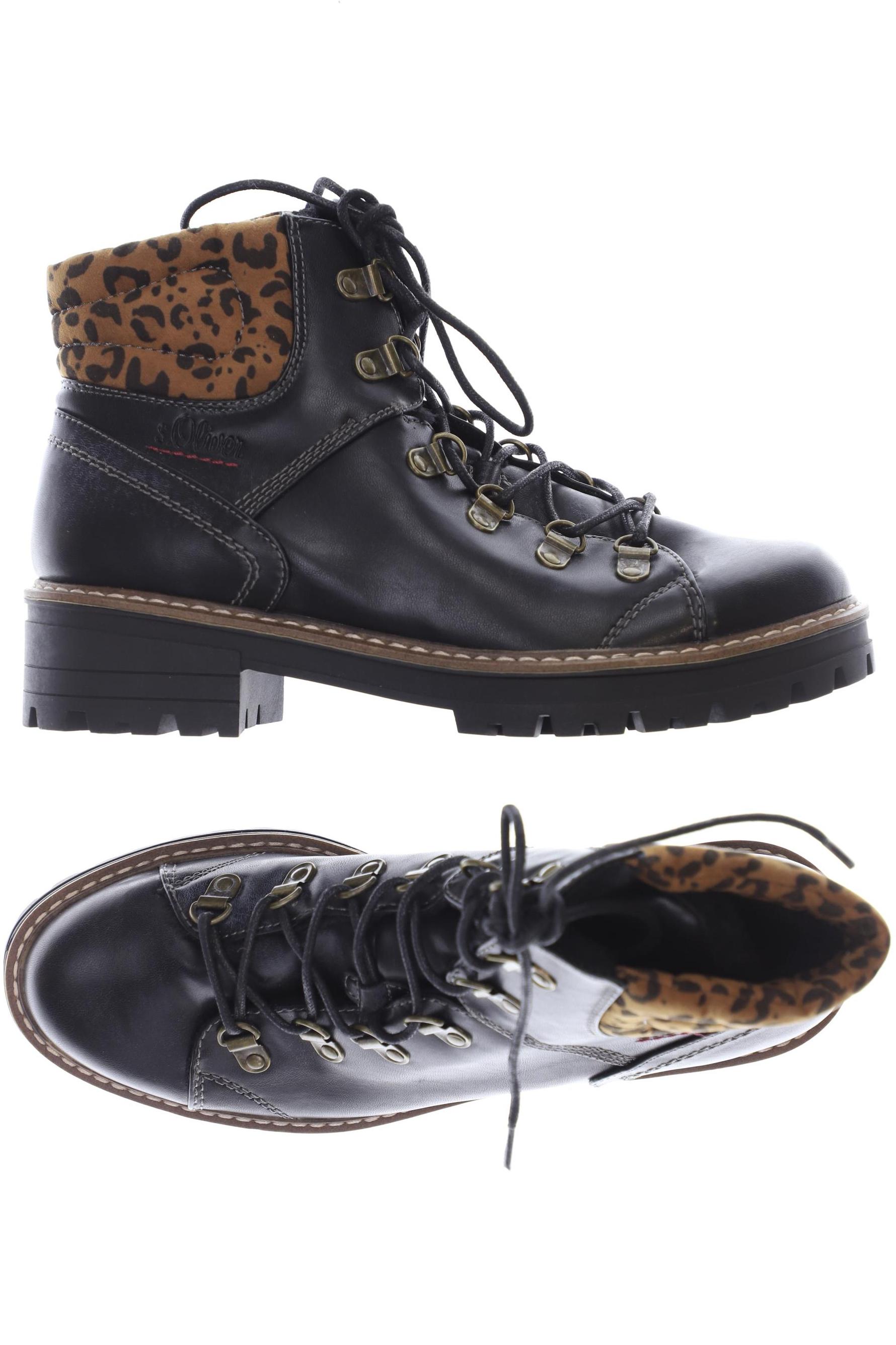 

s.Oliver Damen Stiefelette, schwarz, Gr. 40