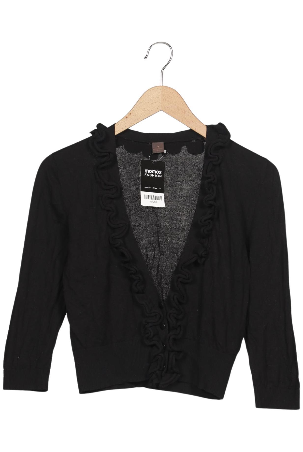 

s.Oliver Damen Strickjacke, schwarz, Gr. 38