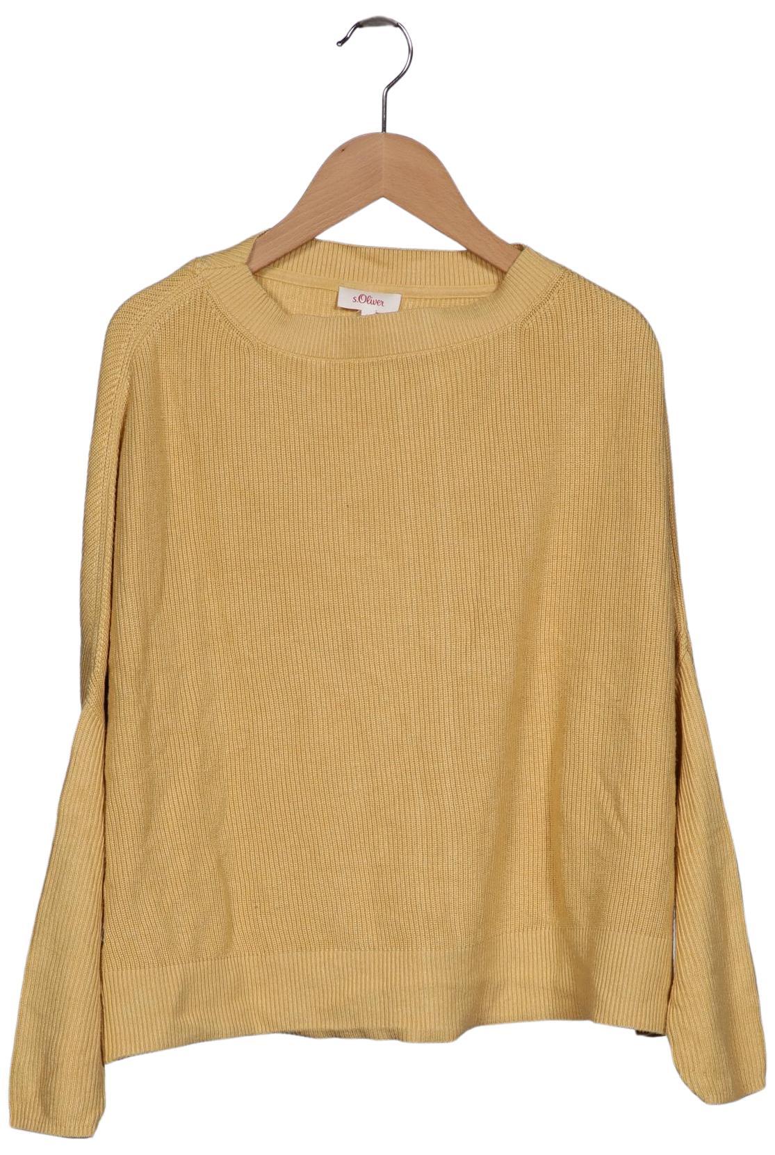 

s.Oliver Damen Pullover, gelb, Gr. 36