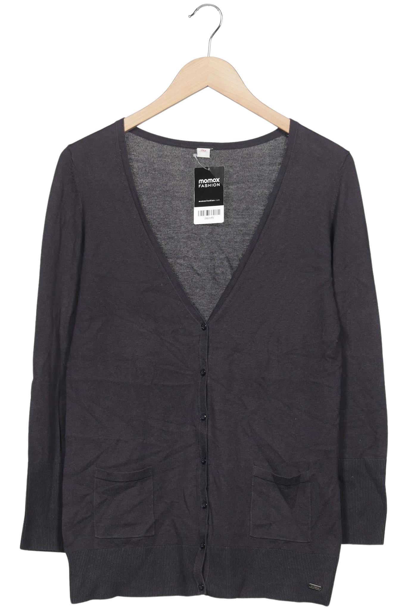 

s.Oliver Damen Strickjacke, grau, Gr. 40