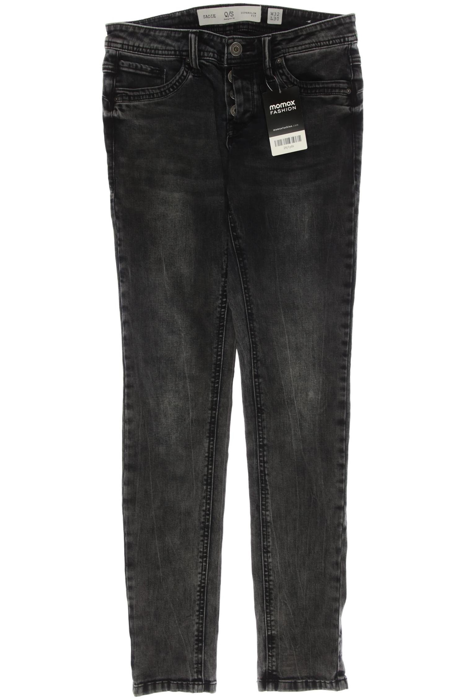 

s.Oliver Damen Jeans, schwarz