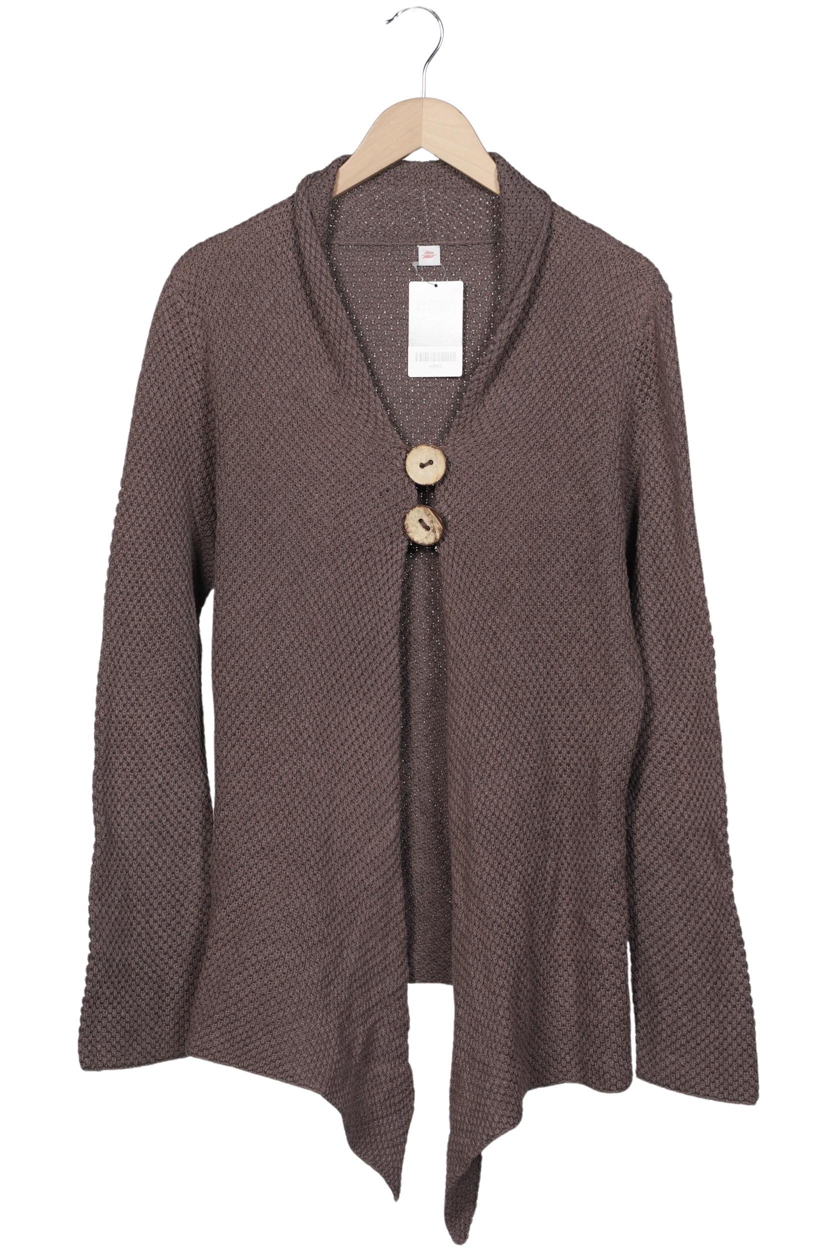 

s.Oliver Damen Strickjacke, braun, Gr. 44