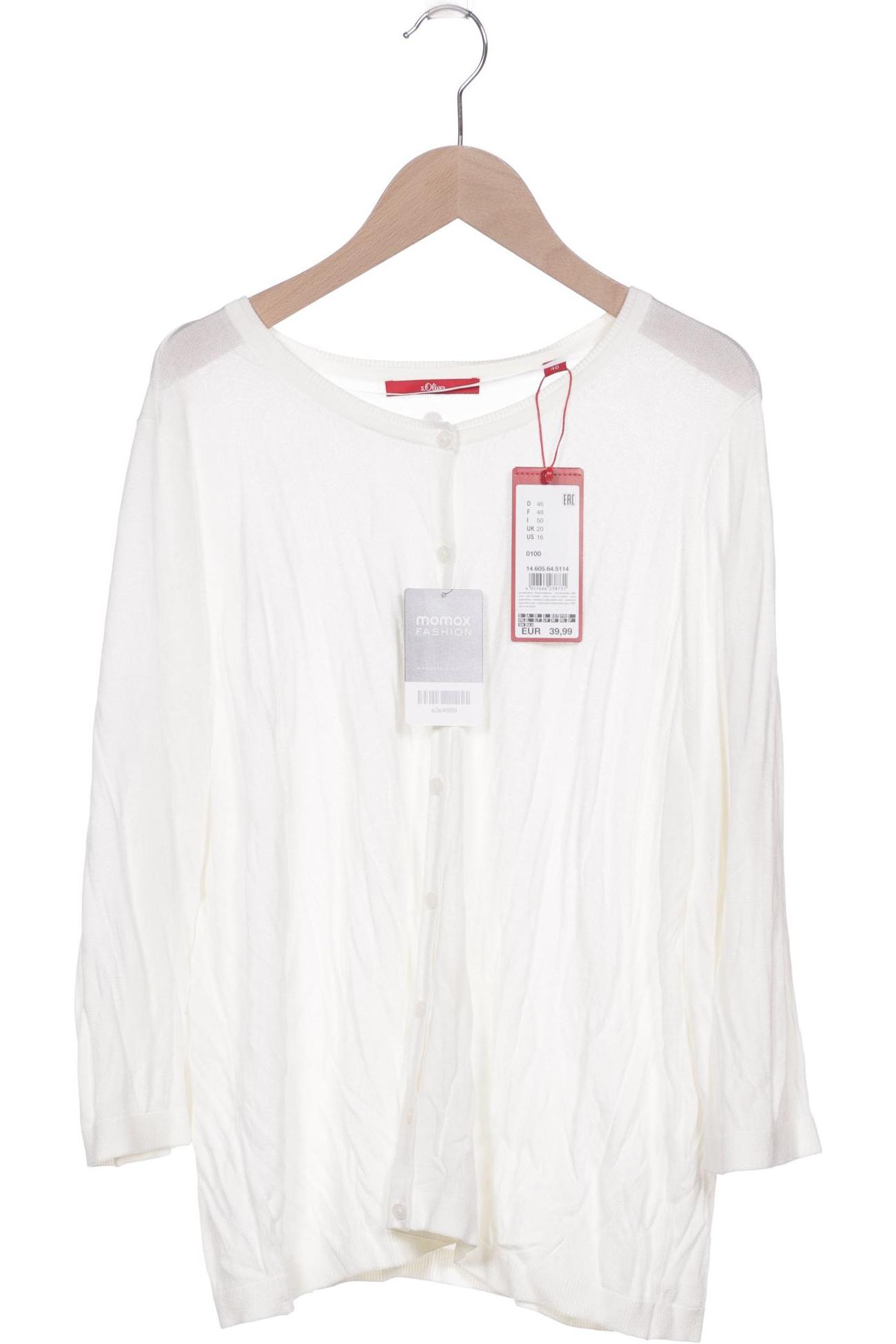 

s.Oliver Damen Strickjacke, cremeweiß