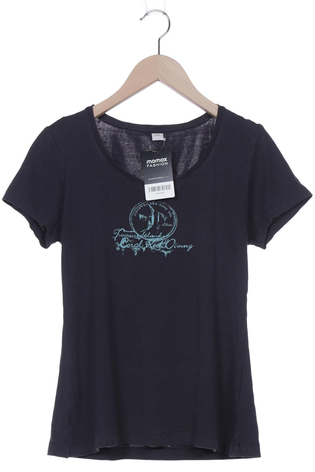 

s.Oliver Damen T-Shirt, marineblau, Gr. 36