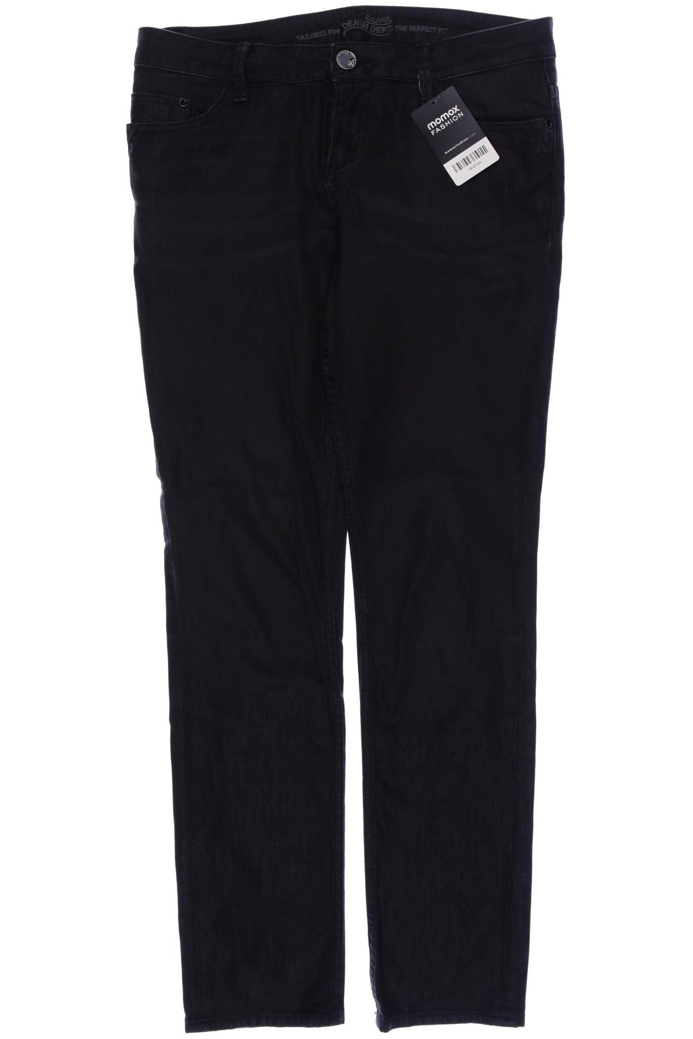 

s.Oliver Damen Jeans, schwarz