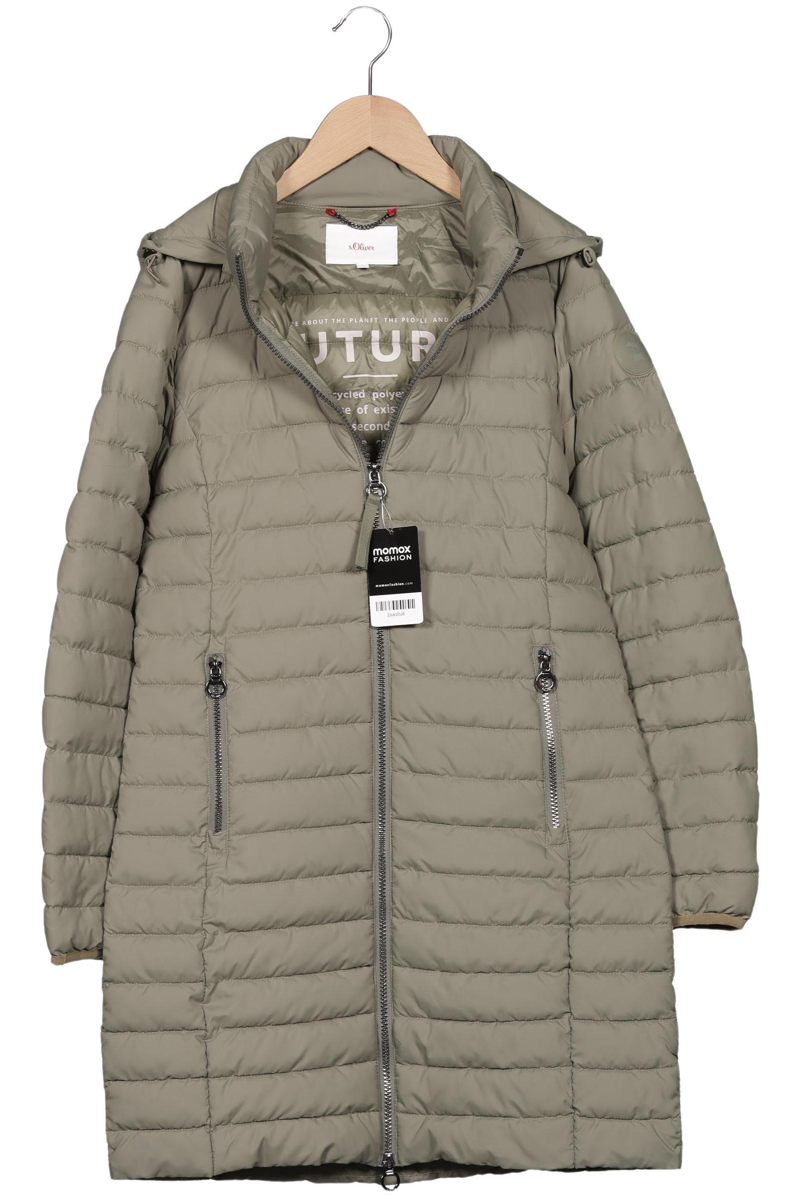 

s.Oliver Damen Mantel, grün, Gr. 36