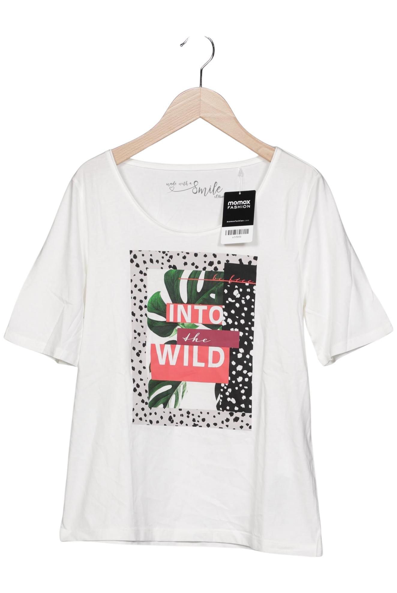 

s.Oliver Damen T-Shirt, weiß, Gr. 38