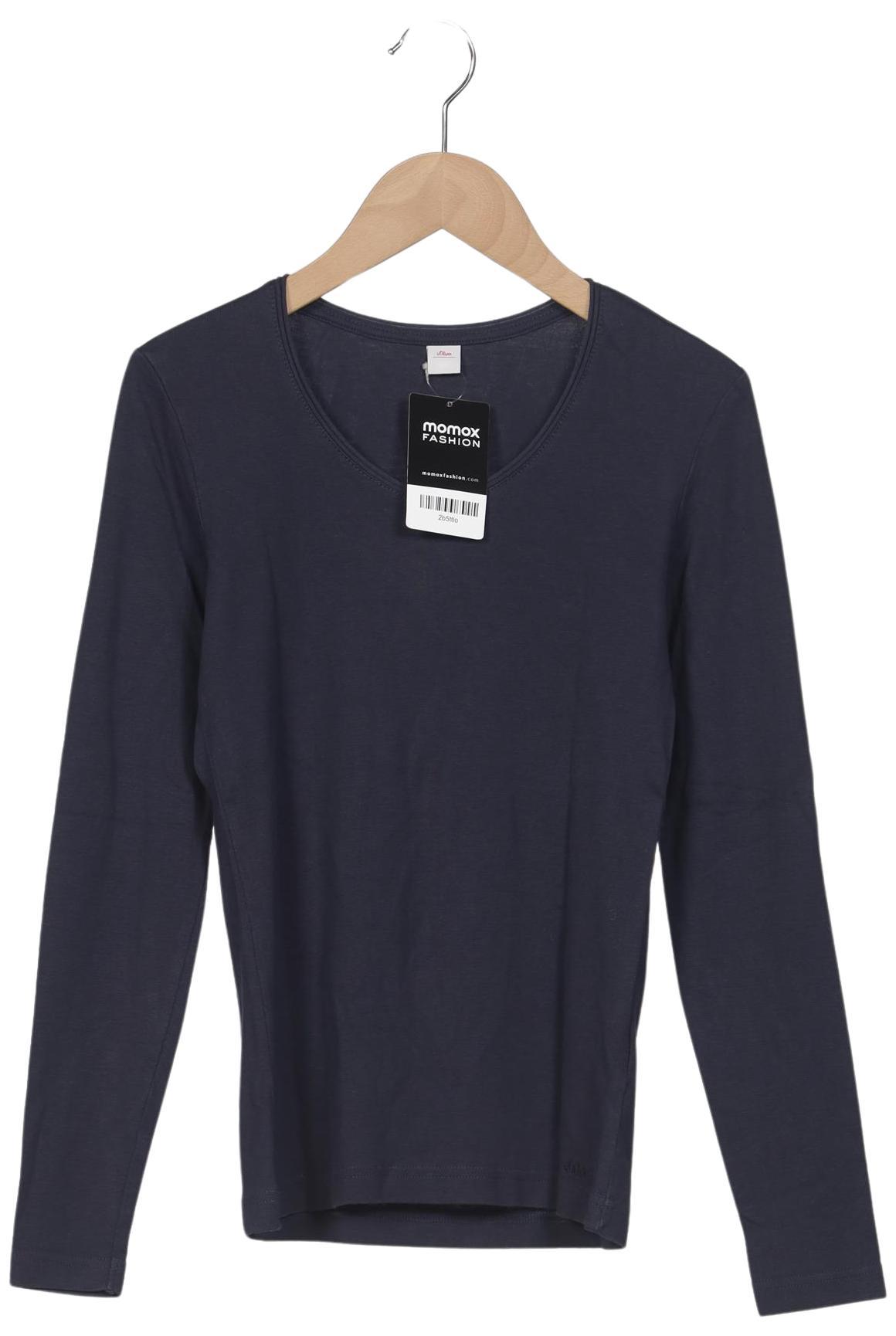 

s.Oliver Damen Langarmshirt, marineblau, Gr. 34