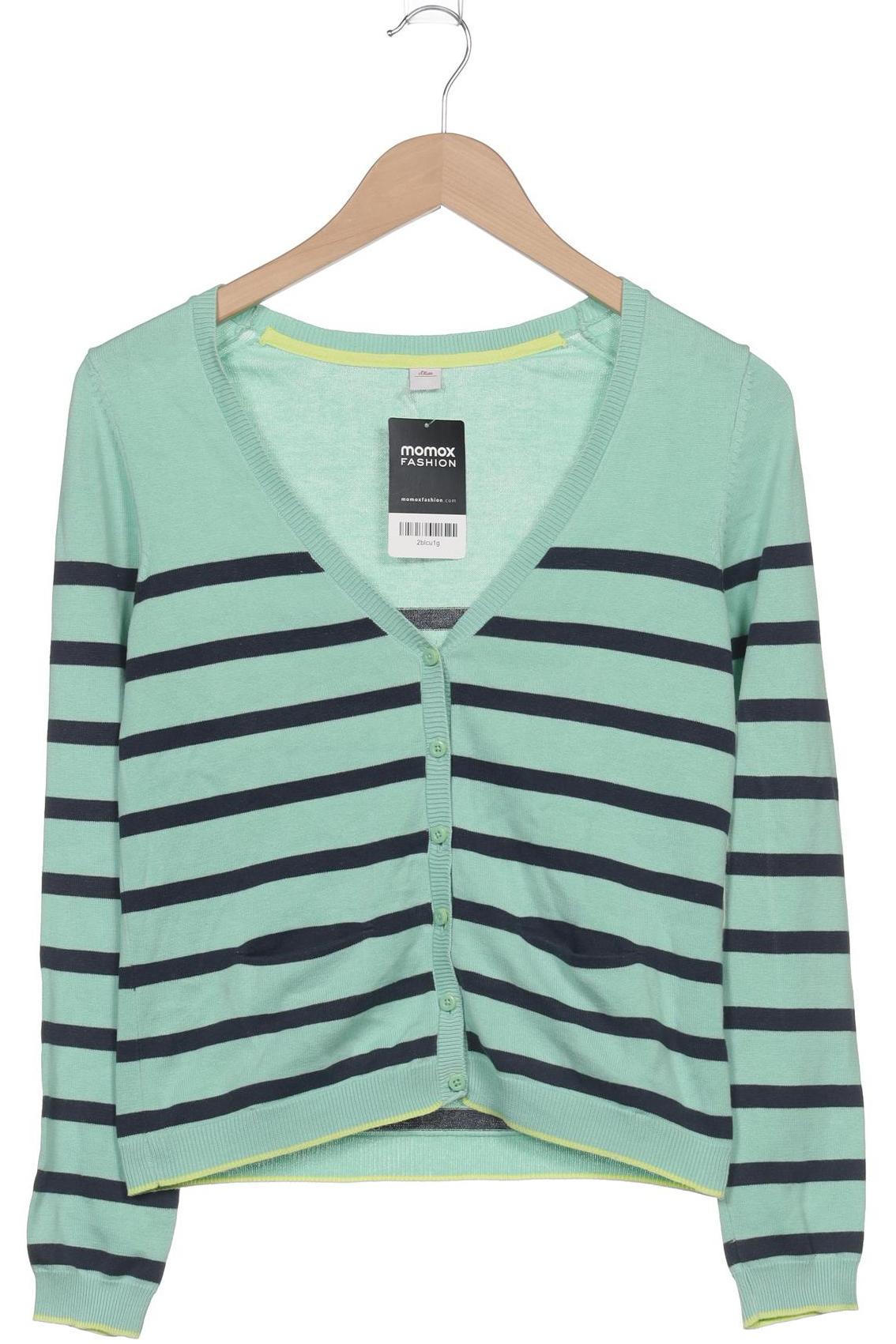 

s.Oliver Damen Strickjacke, grün, Gr. 34