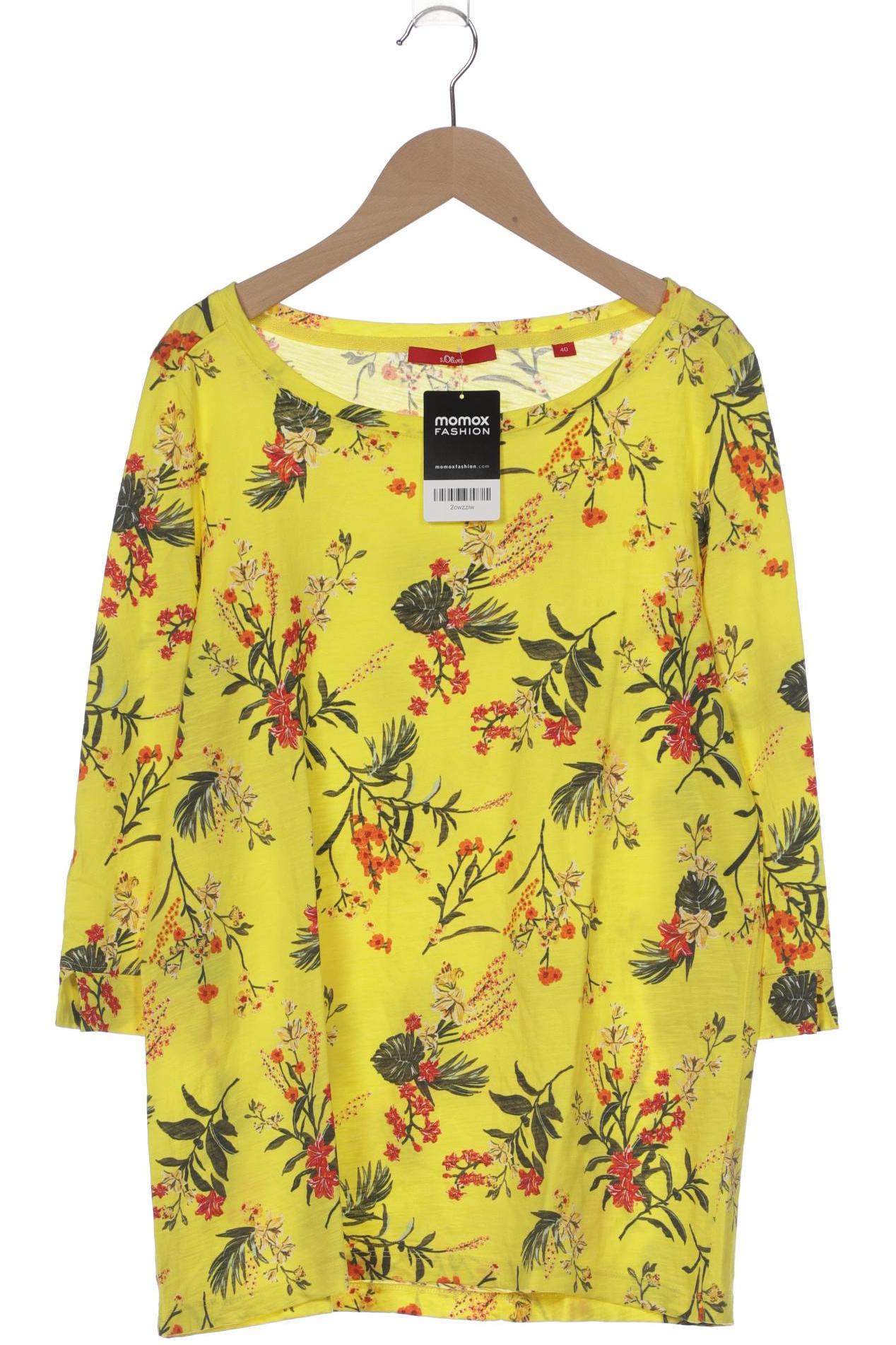

s.Oliver Damen Langarmshirt, gelb, Gr. 40