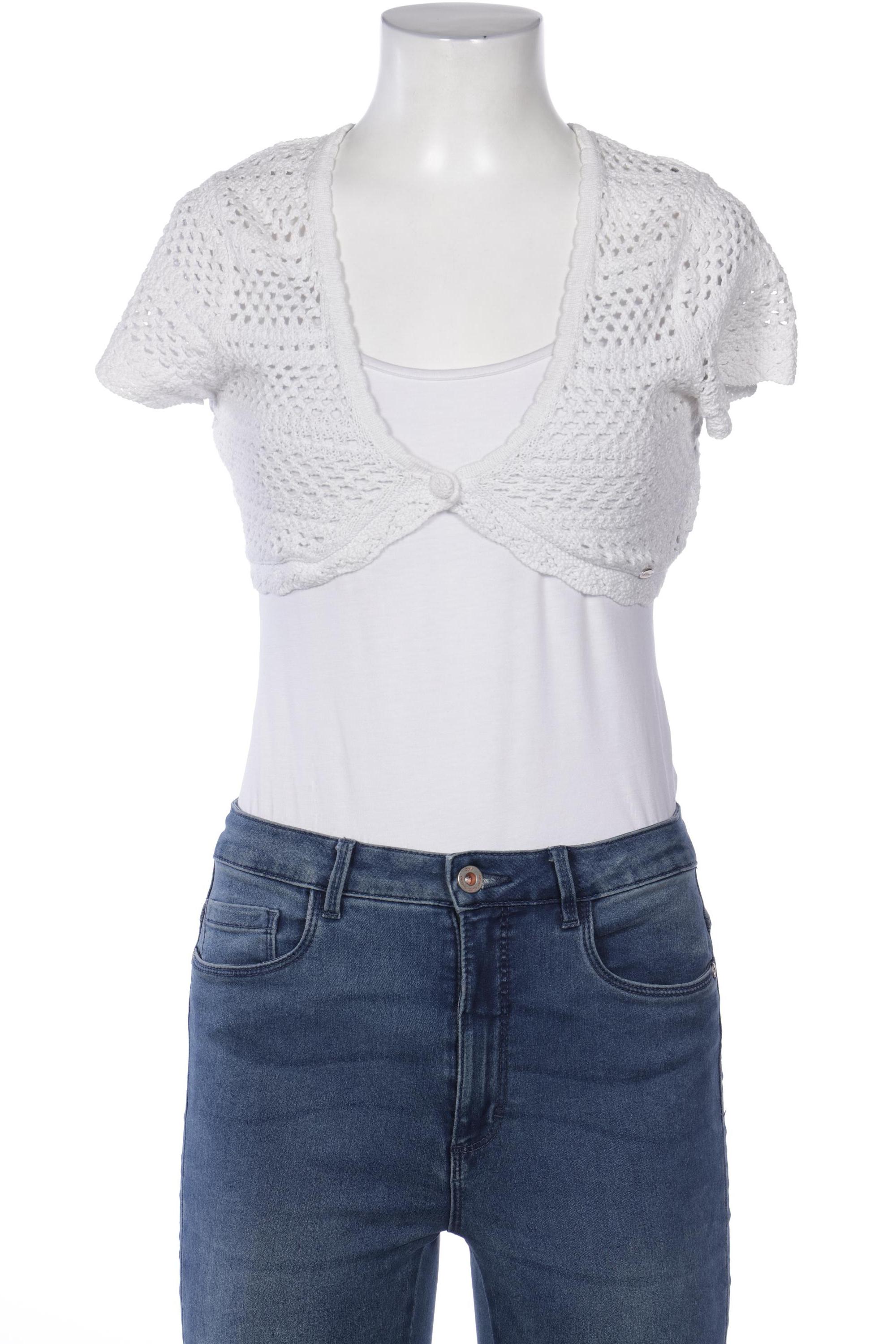 

s.Oliver Damen Strickjacke, weiß, Gr. 34