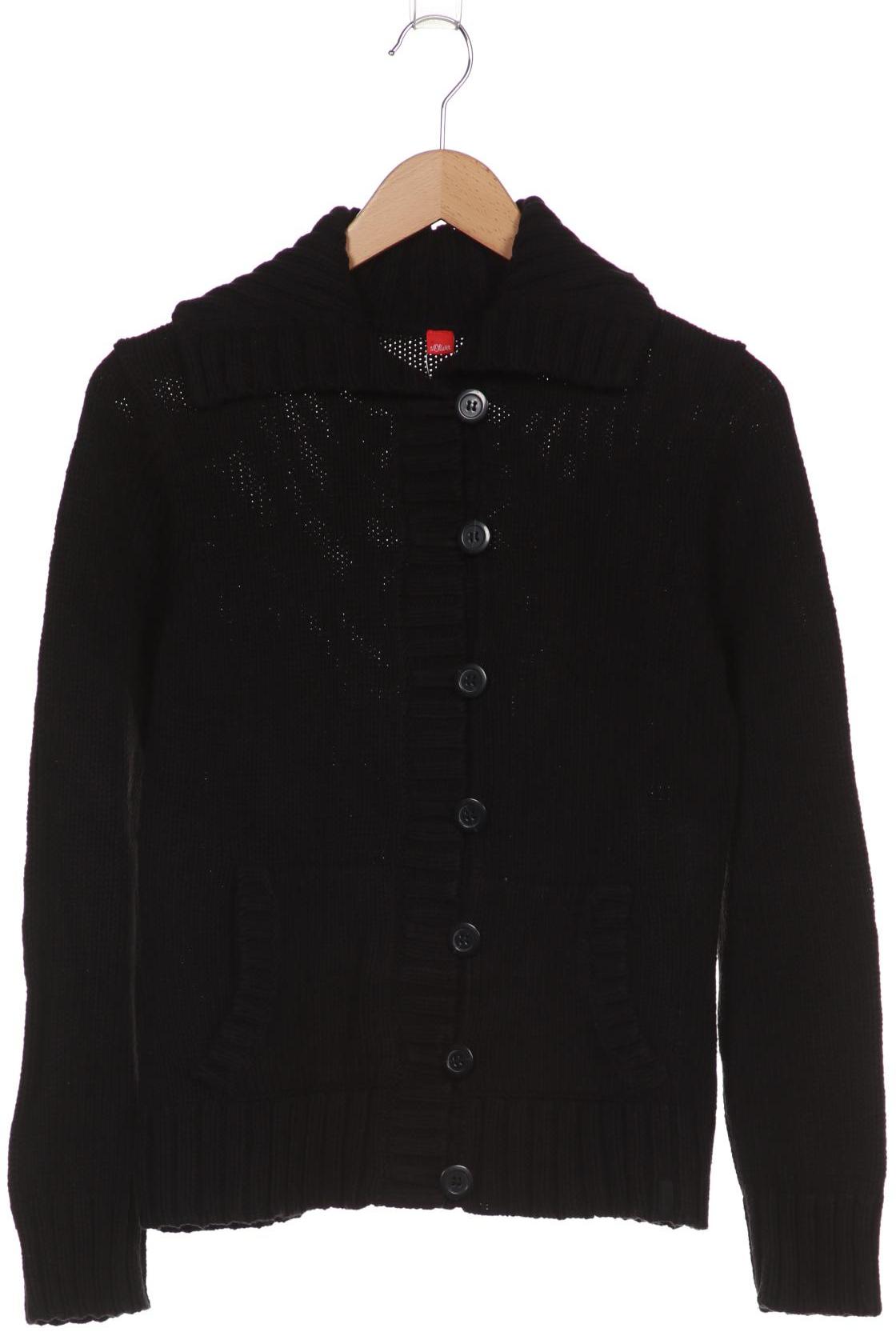 

s.Oliver Damen Strickjacke, schwarz