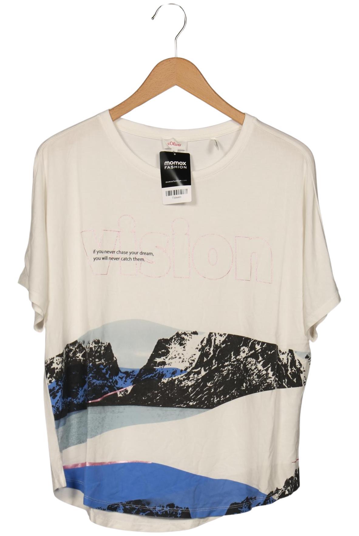 

s.Oliver Damen T-Shirt, weiß, Gr. 40