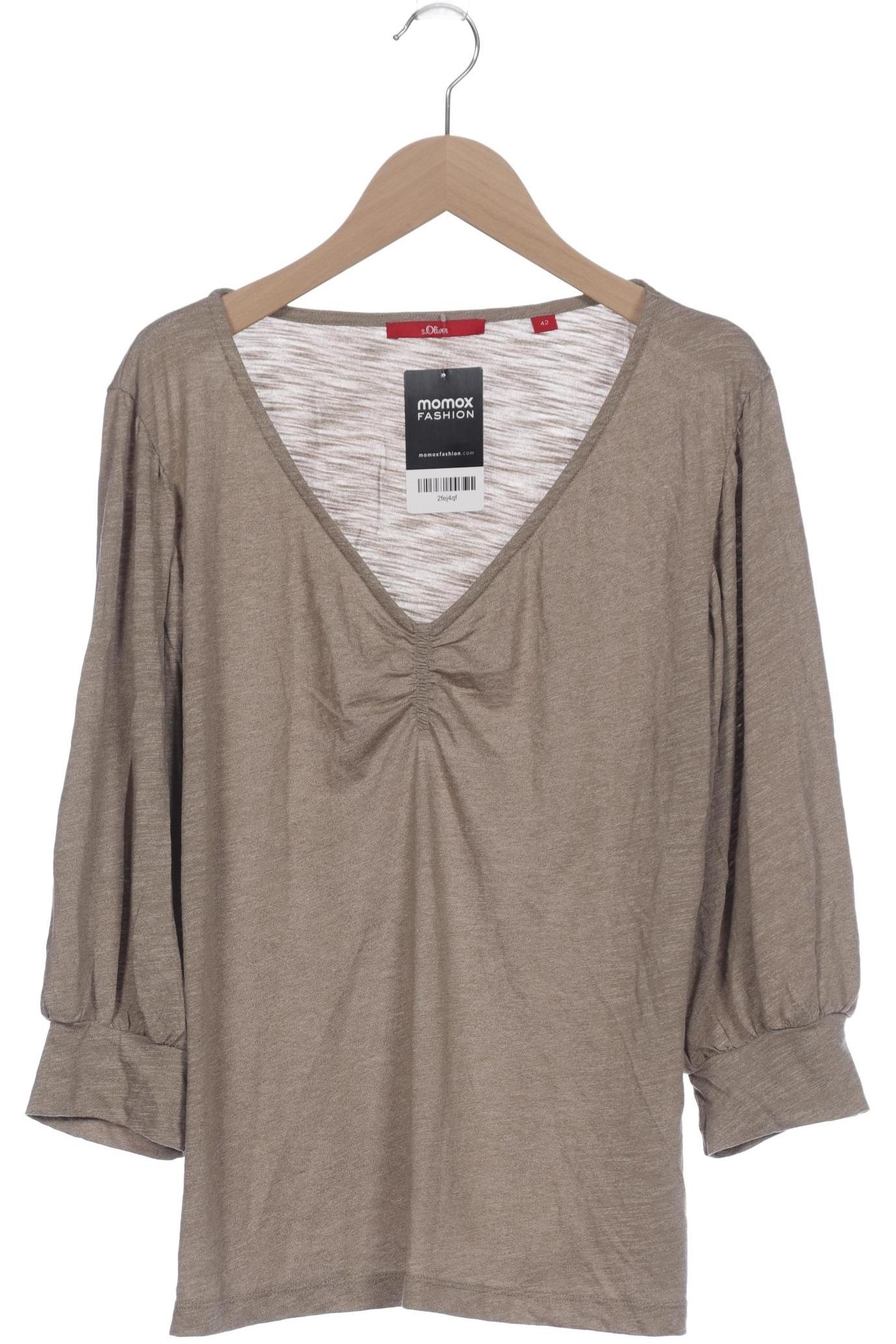 

s.Oliver Damen Langarmshirt, braun, Gr. 42