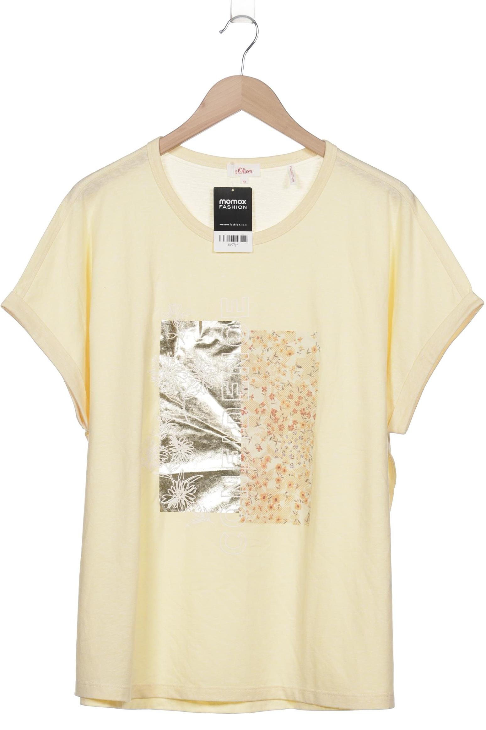 

s.Oliver Damen T-Shirt, gelb, Gr. 48