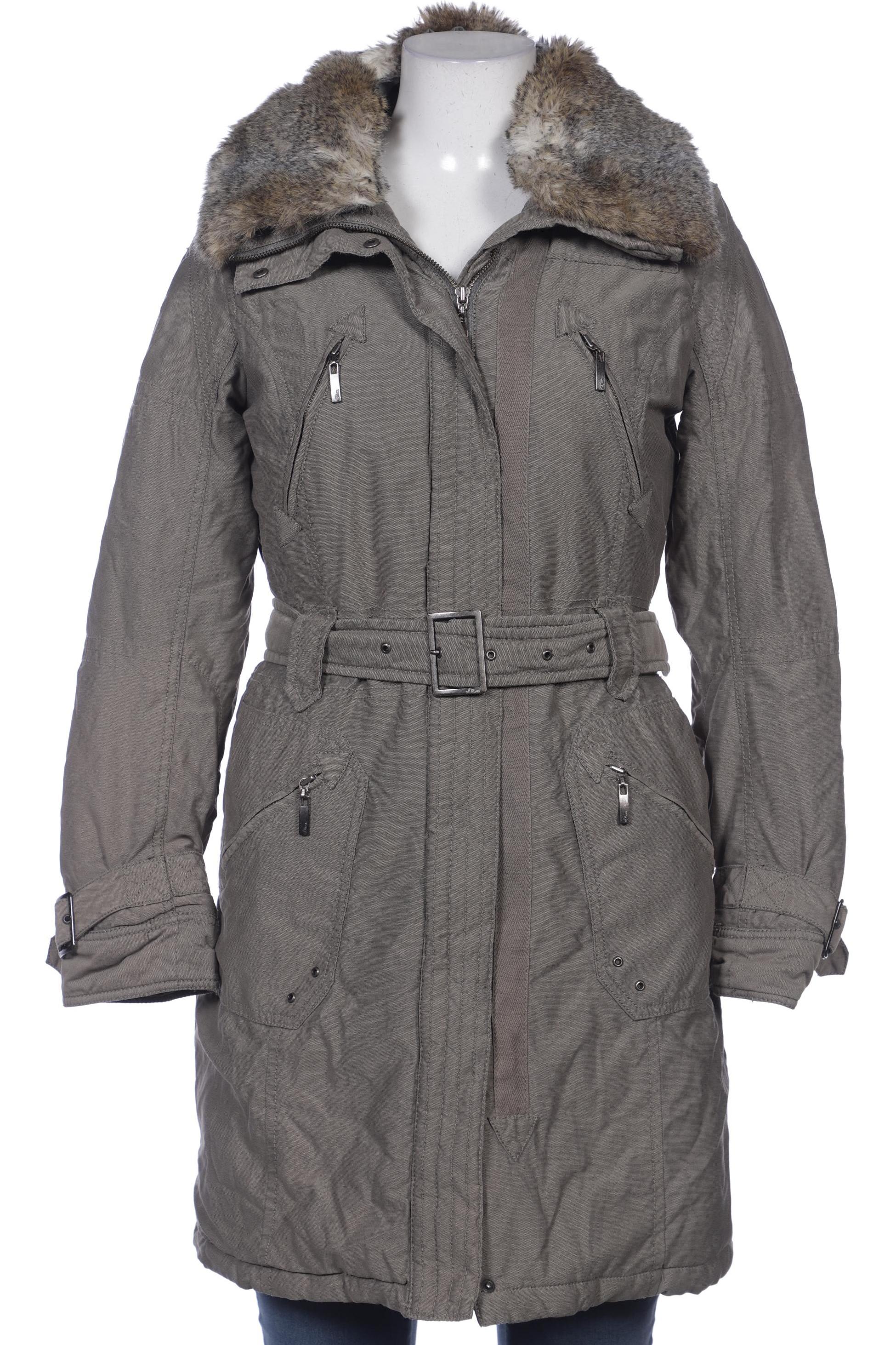 

s.Oliver Damen Mantel, grün, Gr. 38