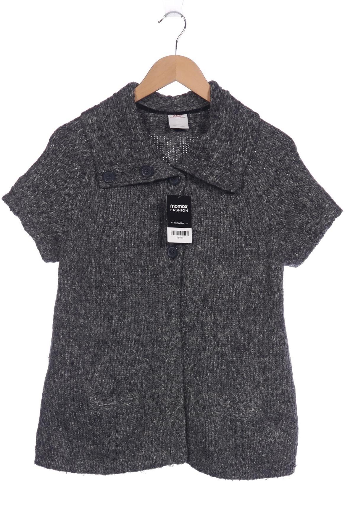 

s.Oliver Damen Strickjacke, grau, Gr. 42