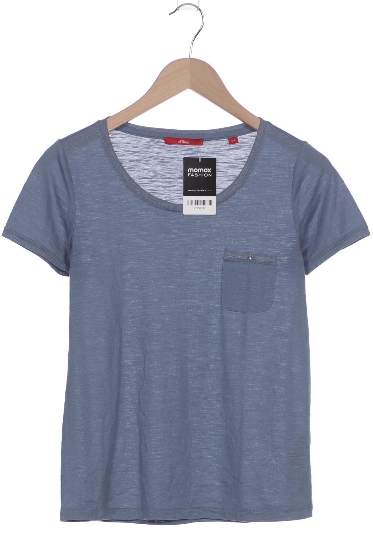 

s.Oliver Damen T-Shirt, blau, Gr. 34