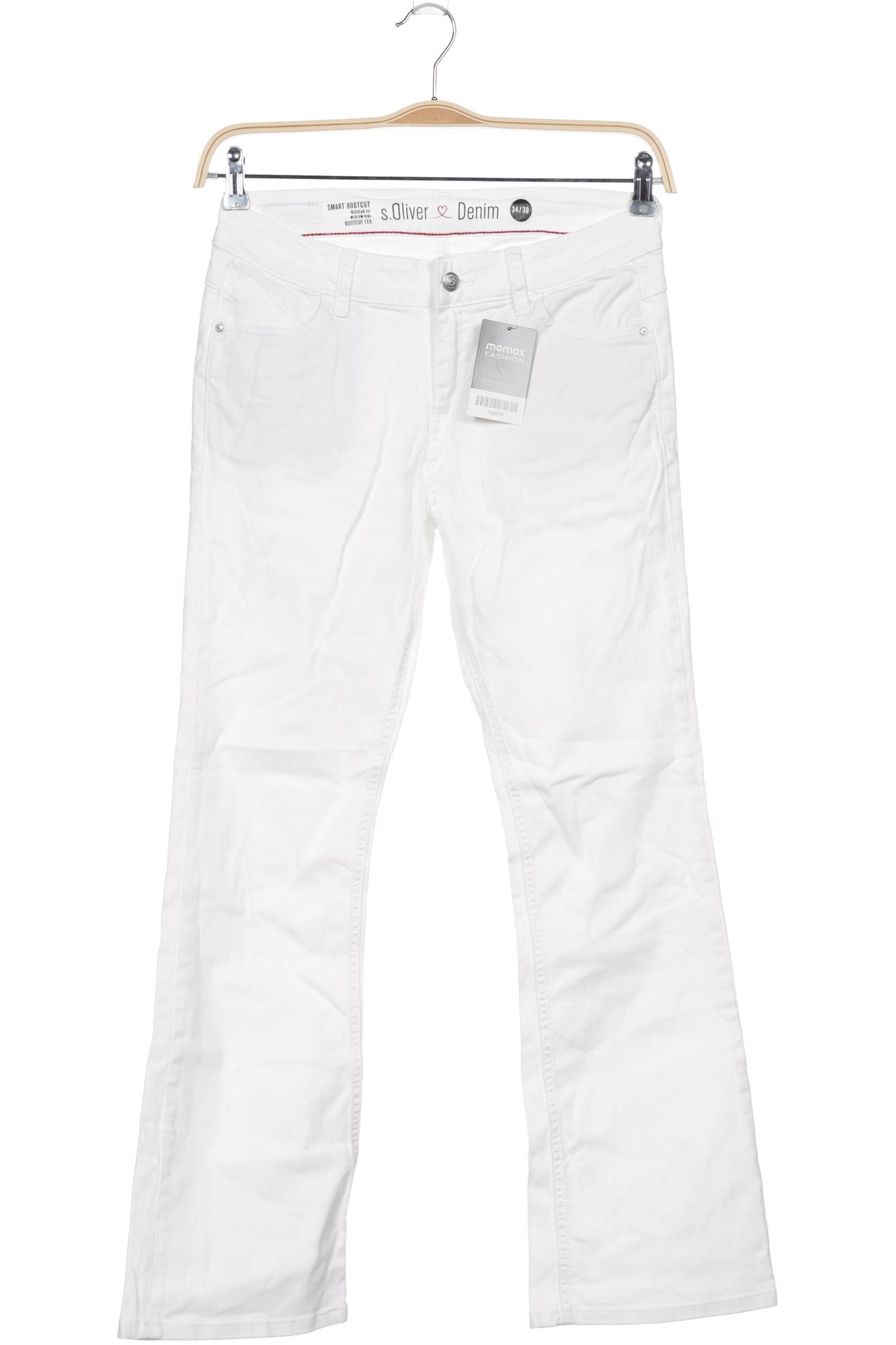 

s.Oliver Damen Jeans, weiß, Gr. 34