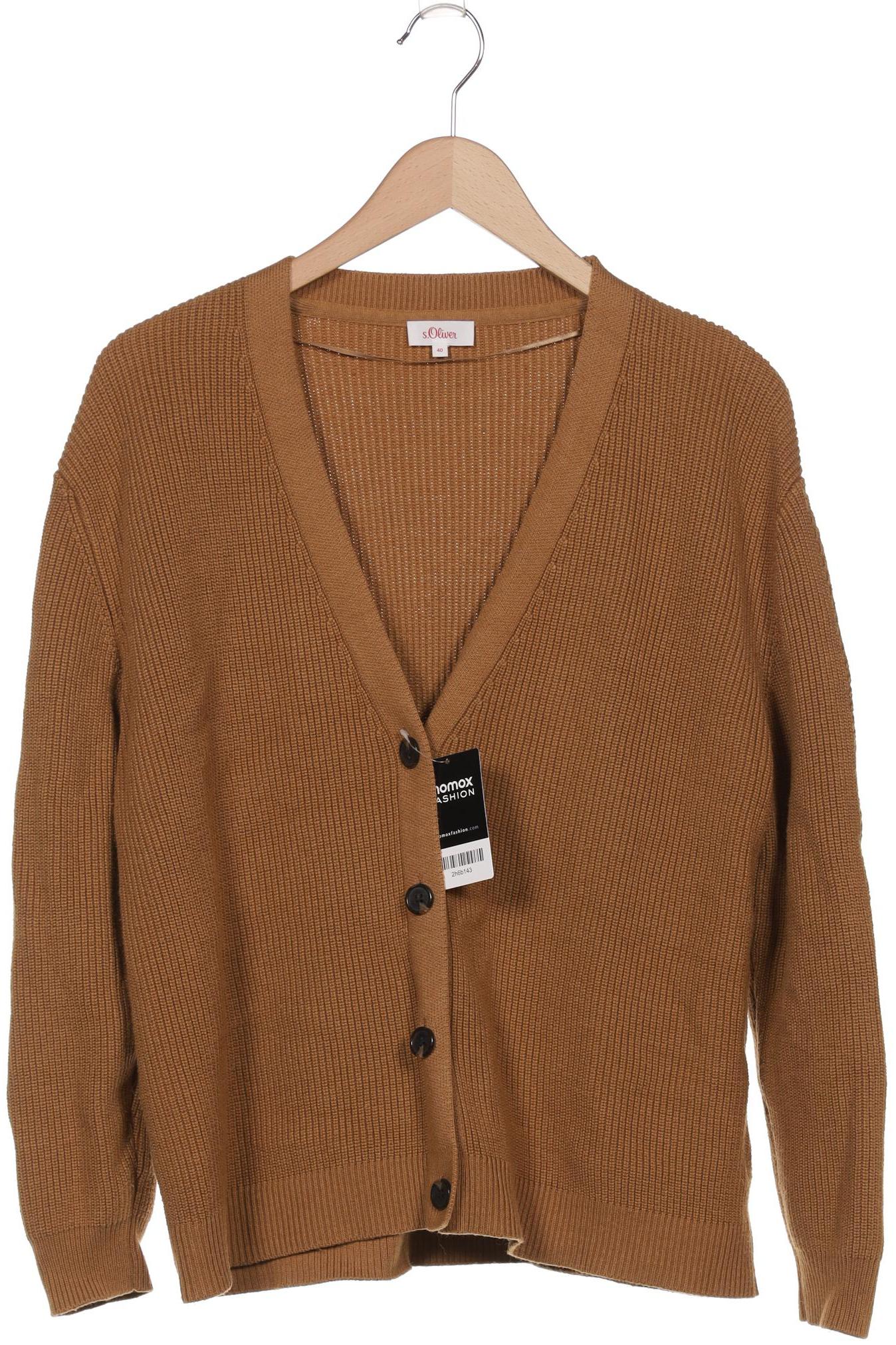 

s.Oliver Damen Strickjacke, braun, Gr. 40