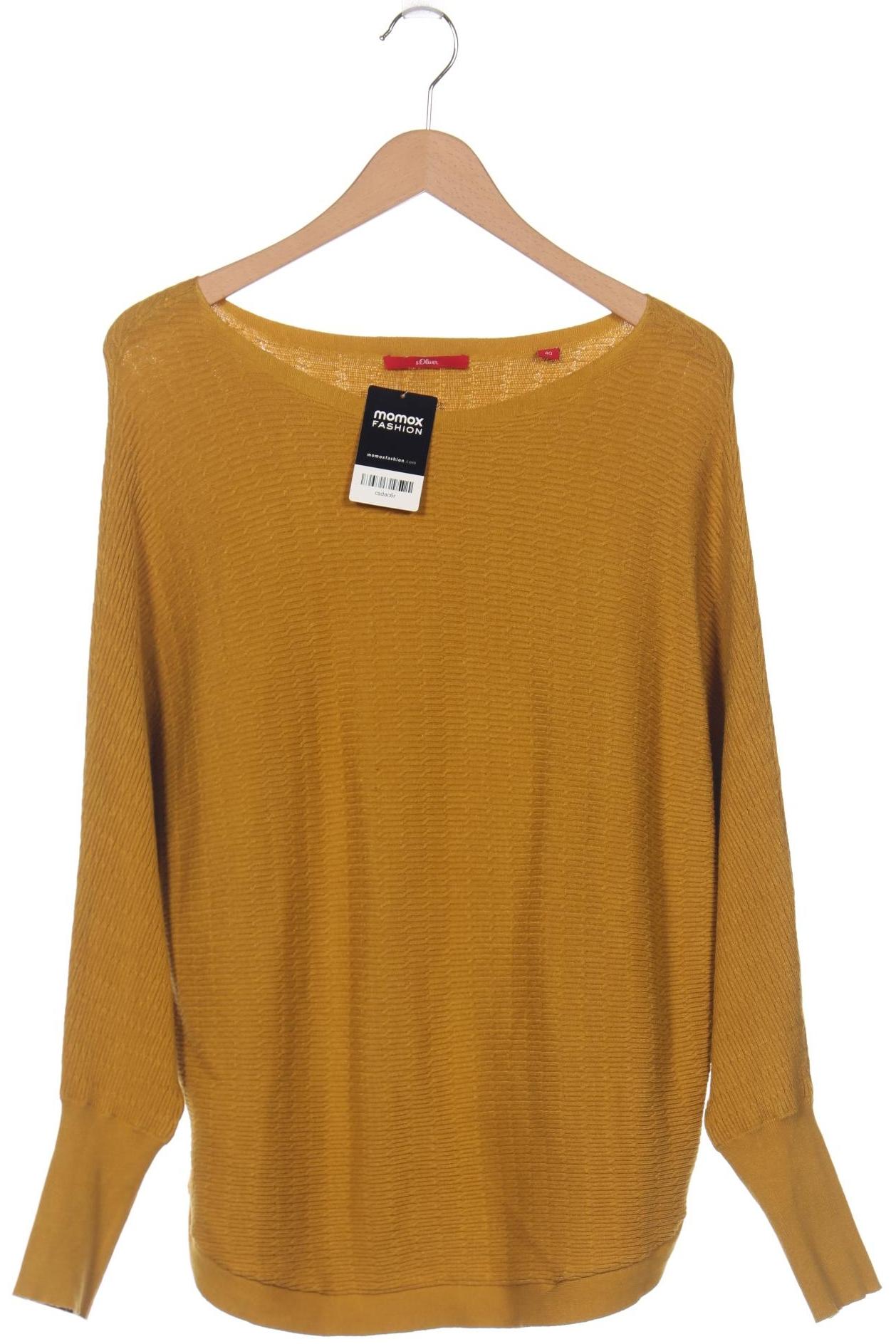 

s.Oliver Damen Pullover, gelb, Gr. 40
