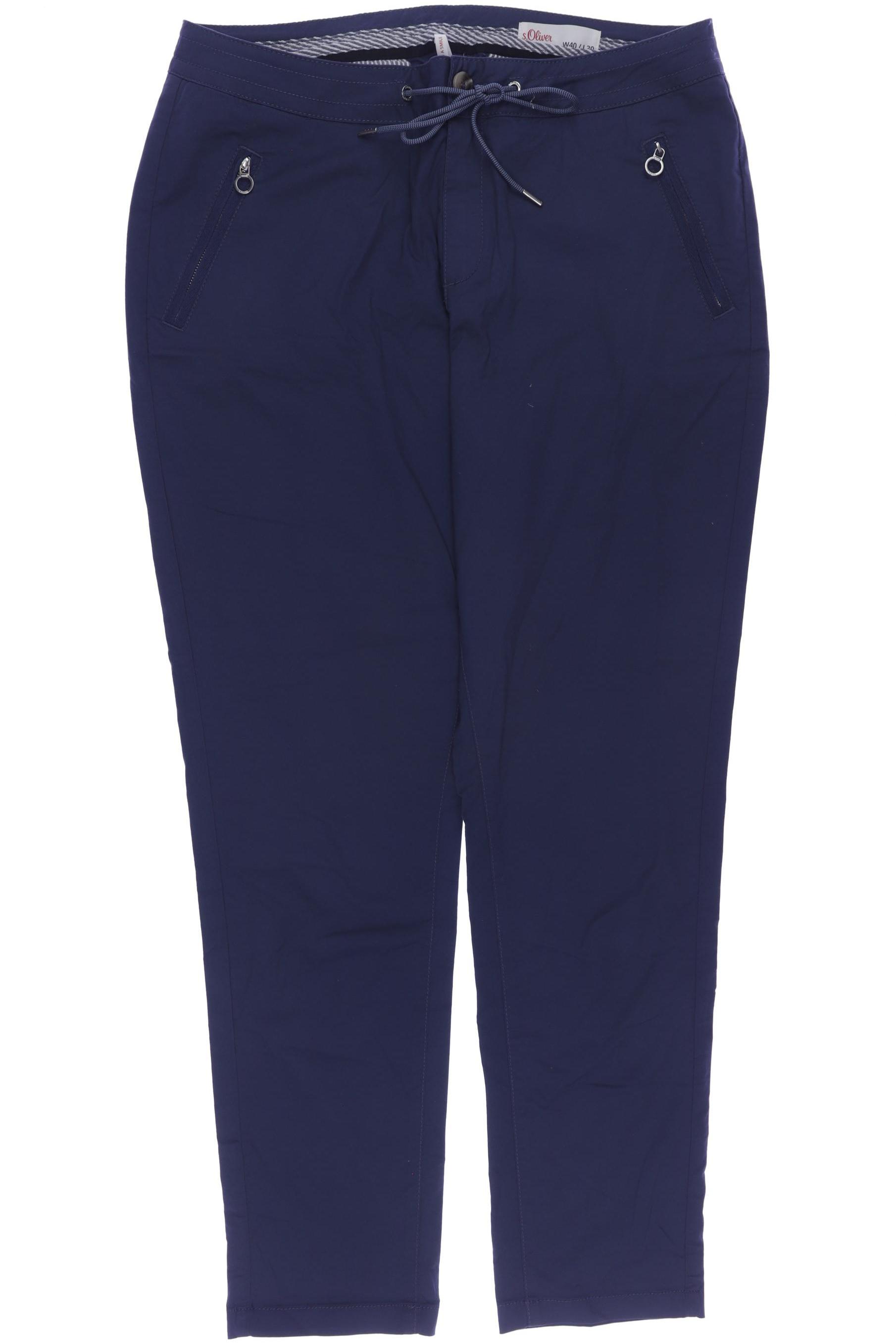 

s.Oliver Damen Stoffhose, blau, Gr. 40