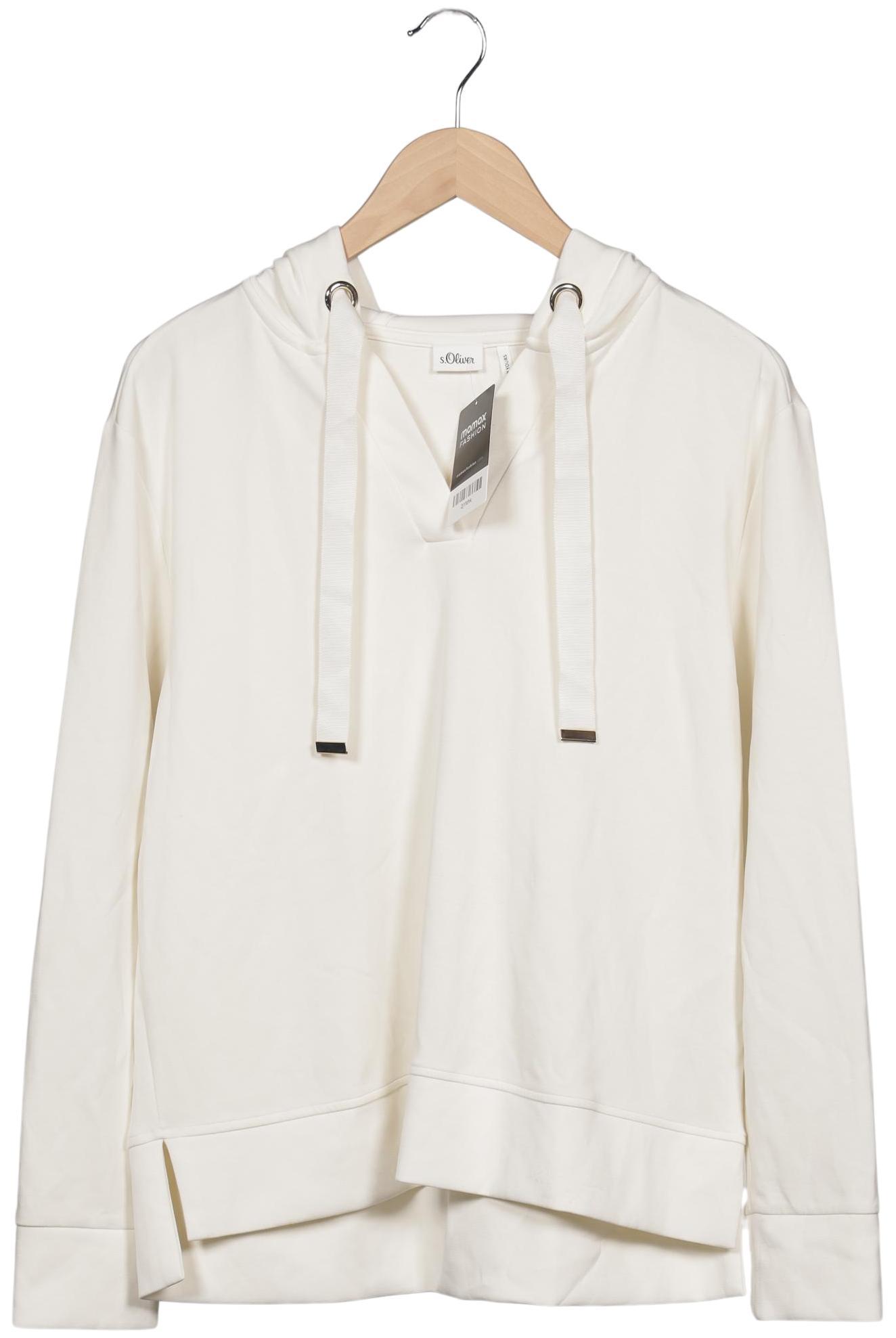 

s.Oliver Damen Kapuzenpullover, cremeweiß, Gr. 38
