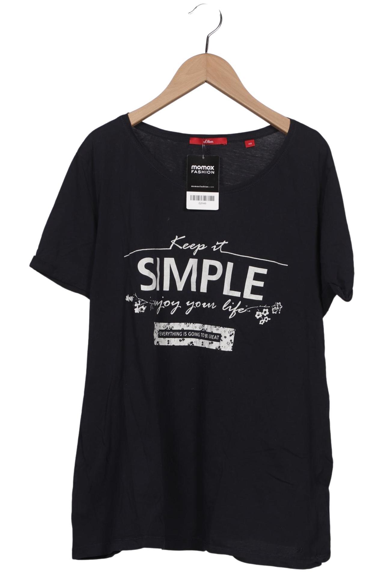 

s.Oliver Damen T-Shirt, marineblau, Gr. 46