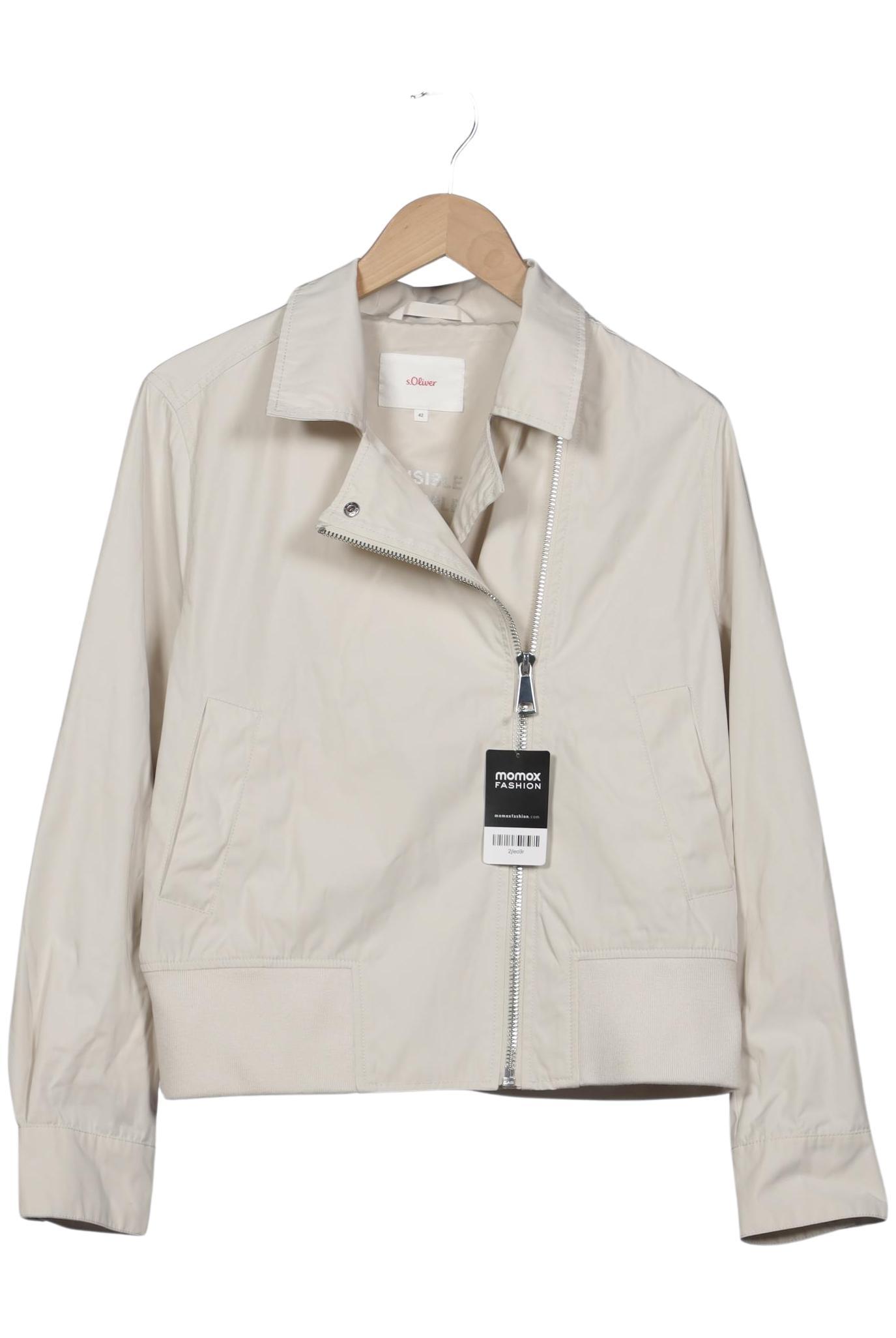 

s.Oliver Damen Jacke, cremeweiß, Gr. 42