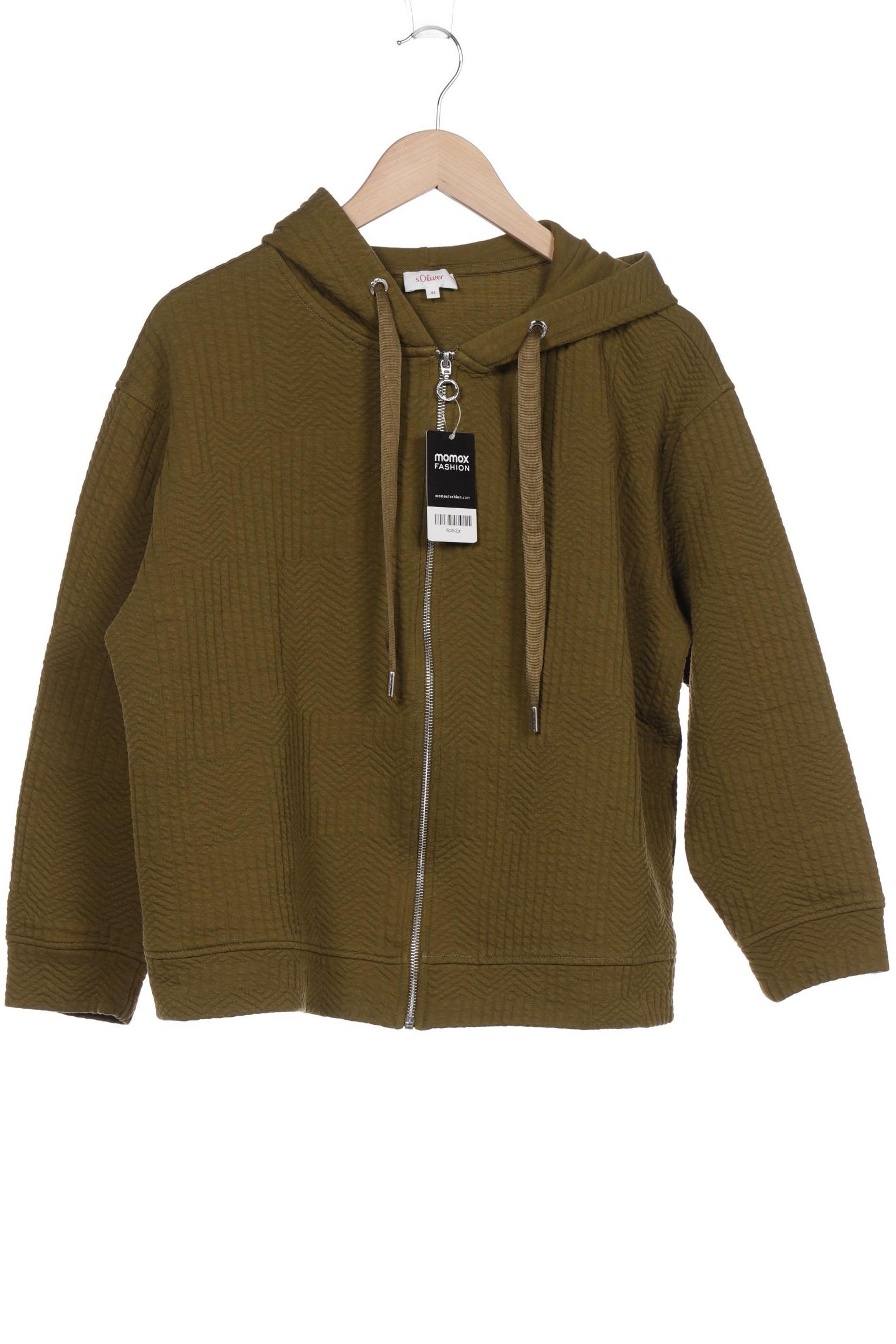 

s.Oliver Damen Kapuzenpullover, grün, Gr. 42