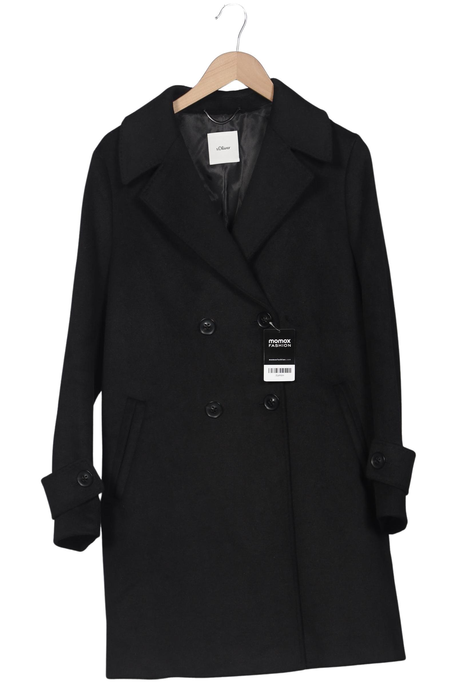 

s.Oliver Damen Mantel, schwarz, Gr. 40