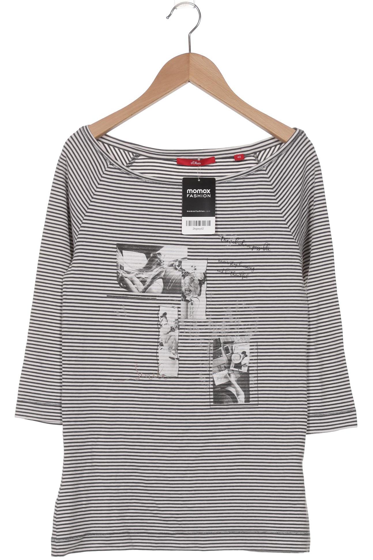 

s.Oliver Damen Langarmshirt, grau, Gr. 40