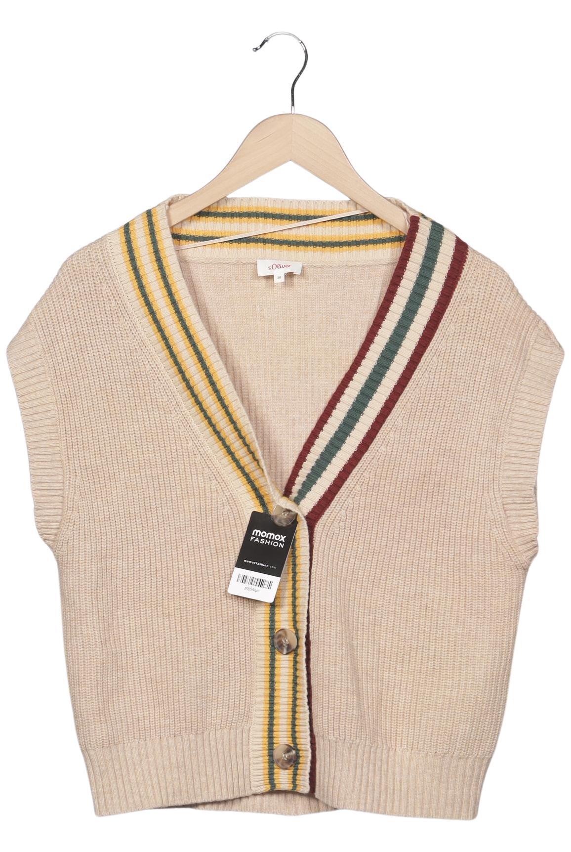 

s.Oliver Damen Strickjacke, beige, Gr. 38