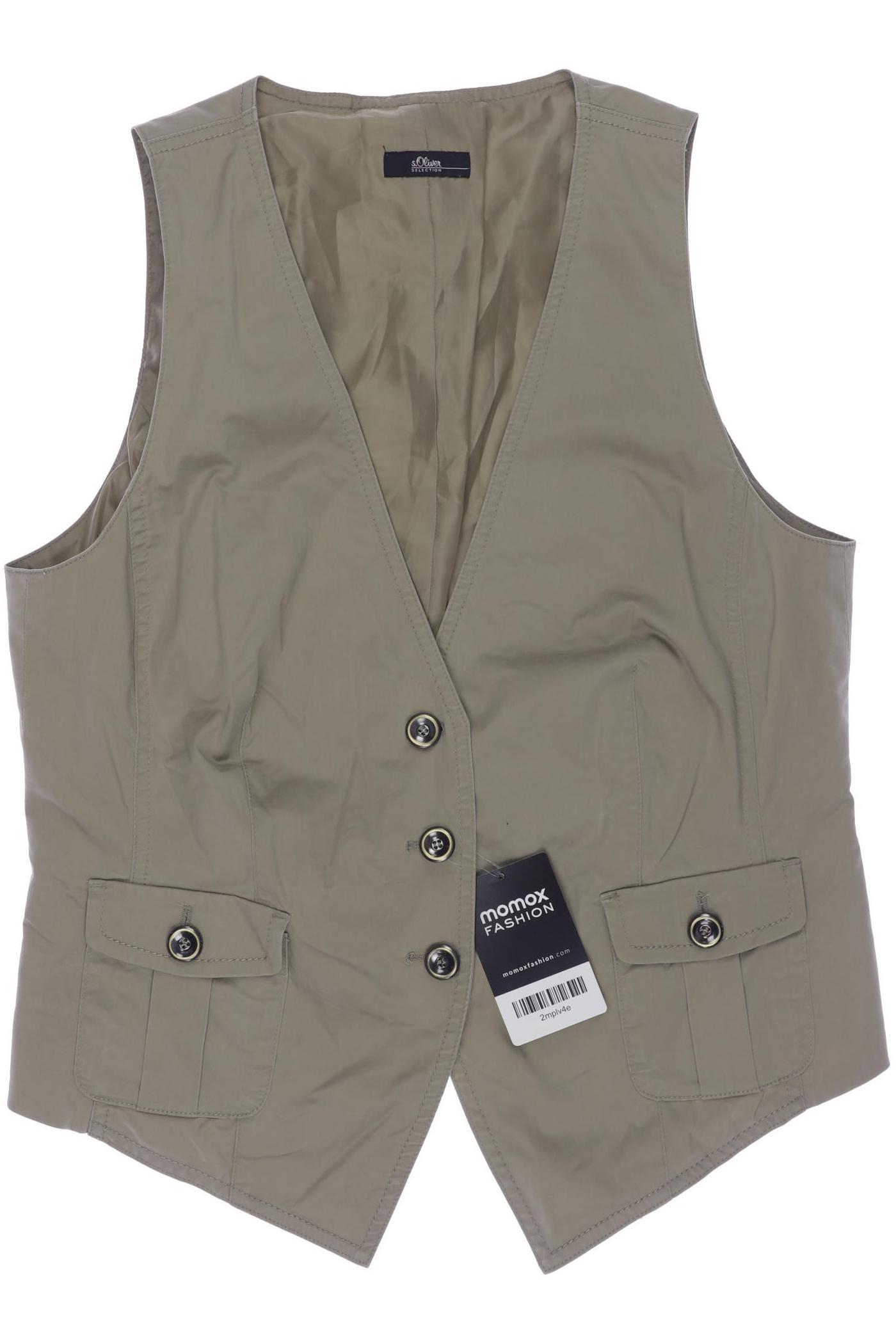 

s.Oliver Damen Weste, beige, Gr. 38