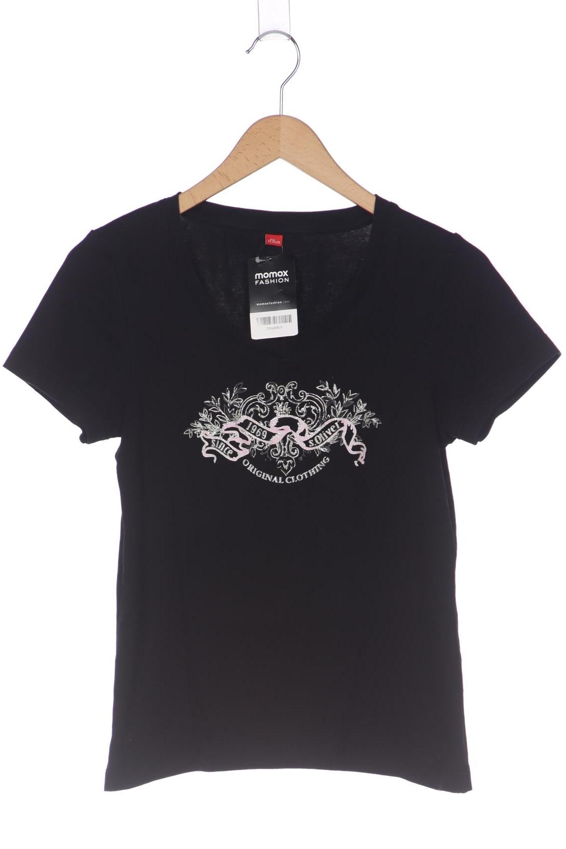 

s.Oliver Damen T-Shirt, schwarz, Gr. 40