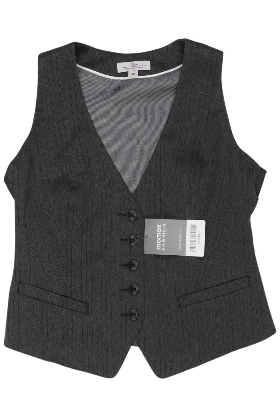 

s.Oliver Damen Weste, grau, Gr. 34