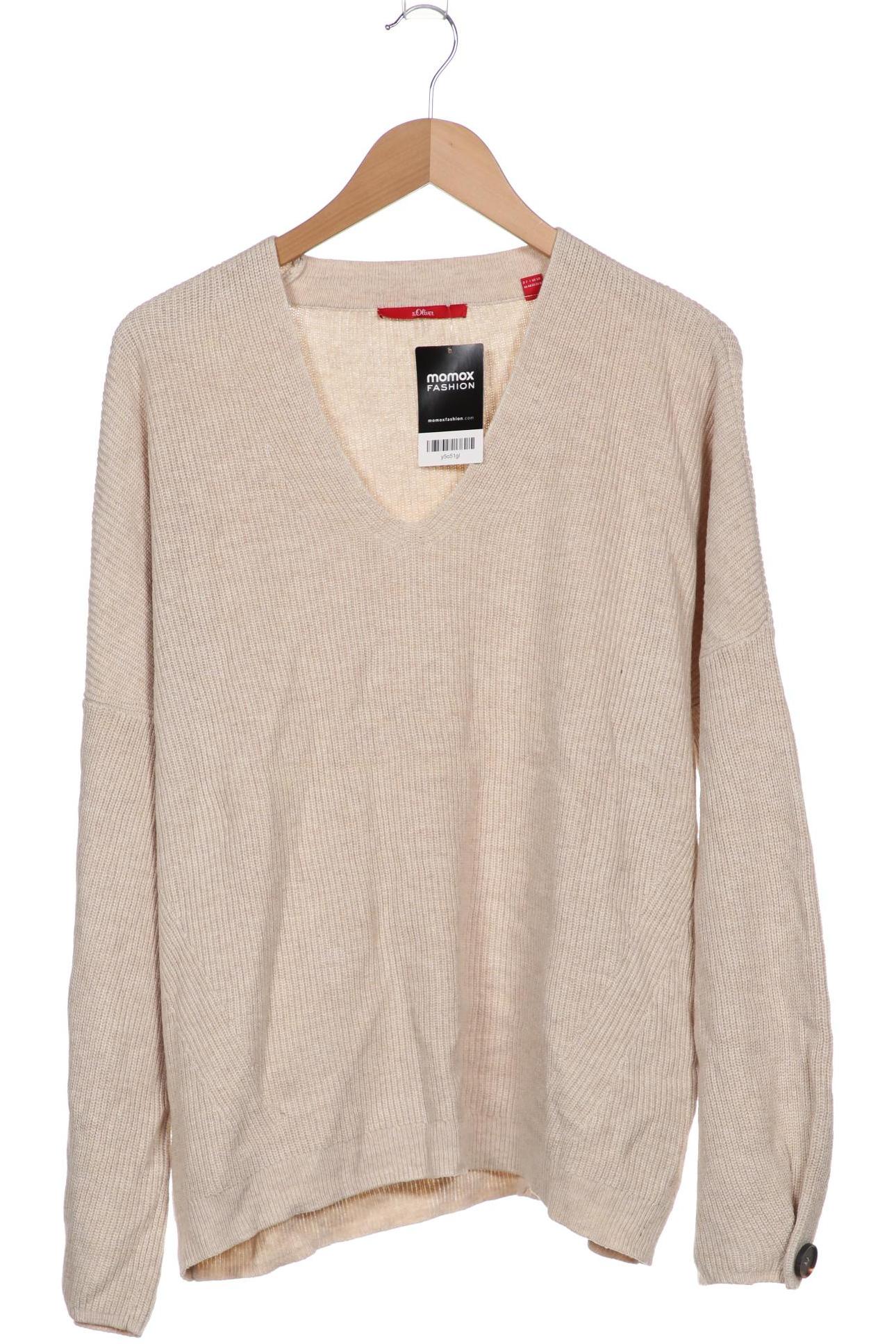 

s.Oliver Damen Pullover, cremeweiß