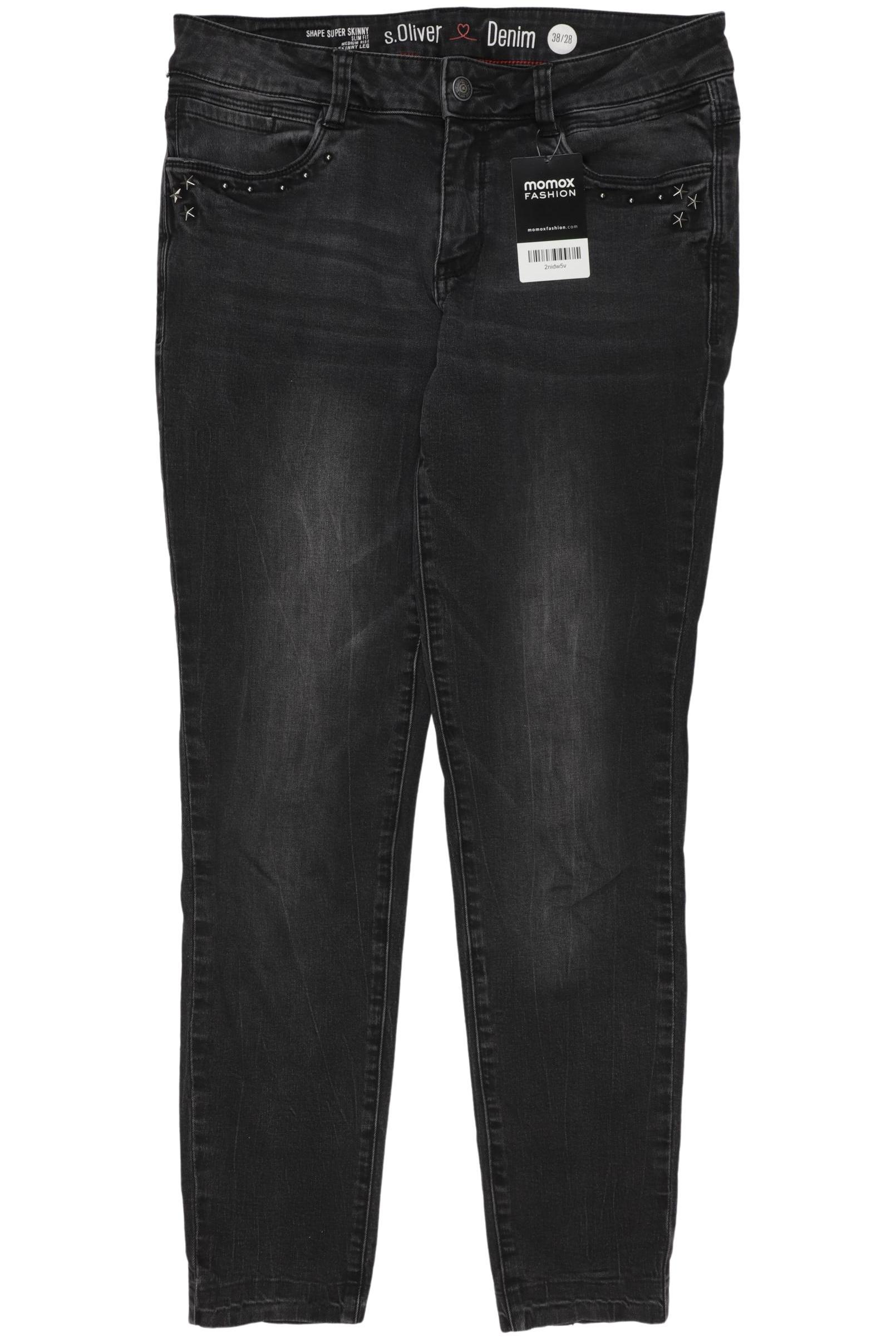 

s.Oliver Damen Jeans, schwarz, Gr. 38
