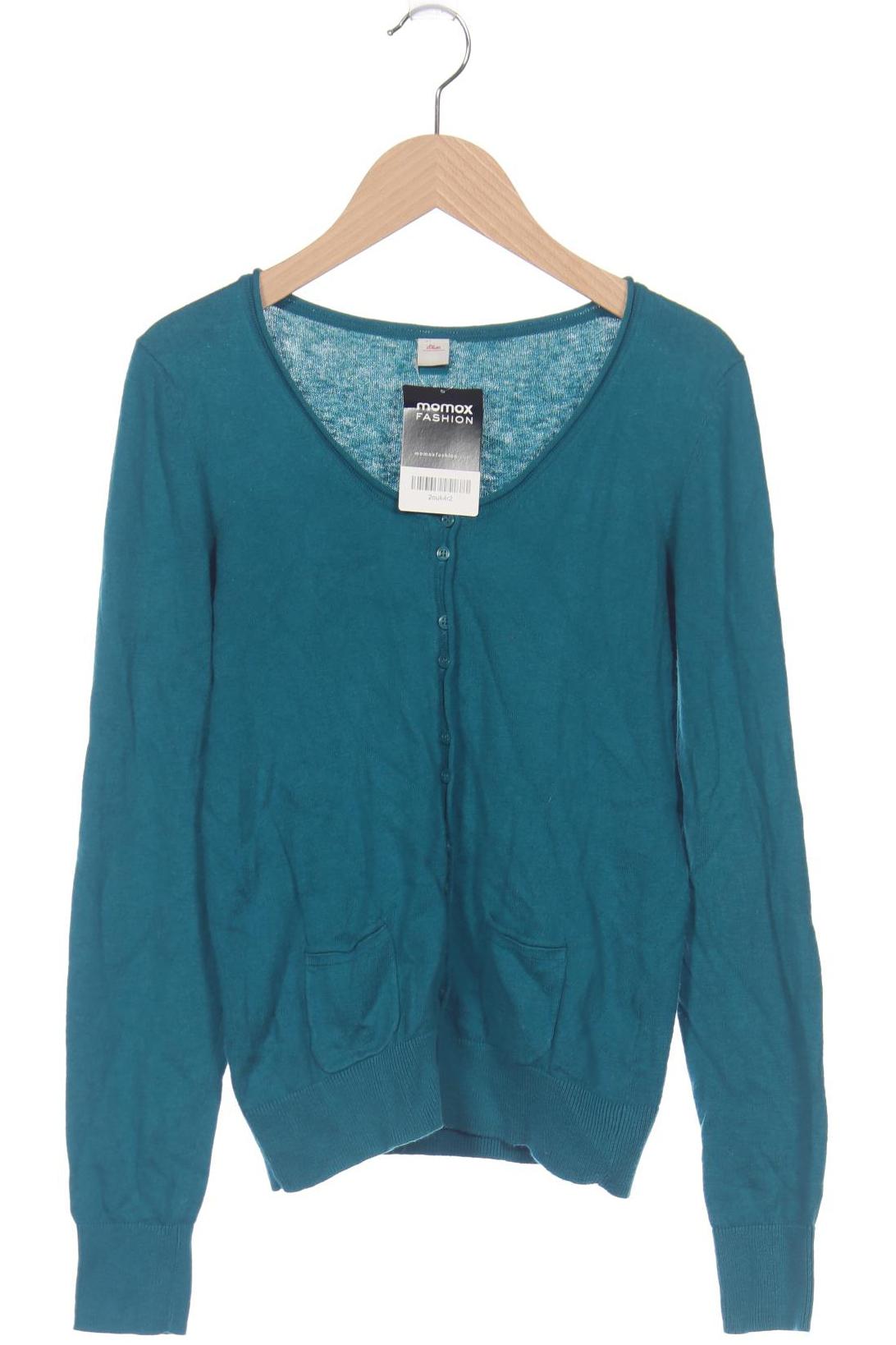 

s.Oliver Damen Strickjacke, türkis, Gr. 34