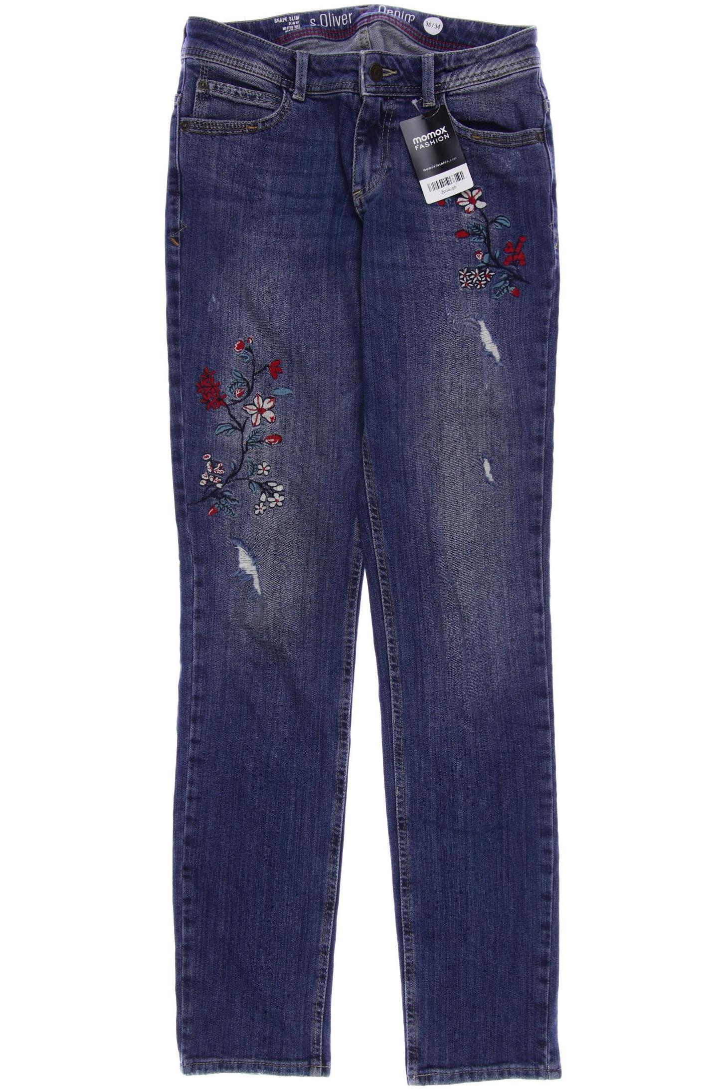 

s.Oliver Damen Jeans, blau